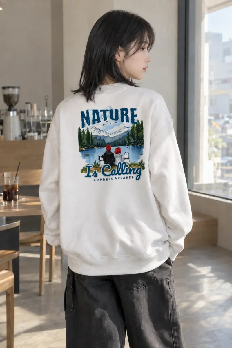 "Nature Is Calling" Heavy Blend Unisex Crewneck Sweatshirt | Gildan 18000