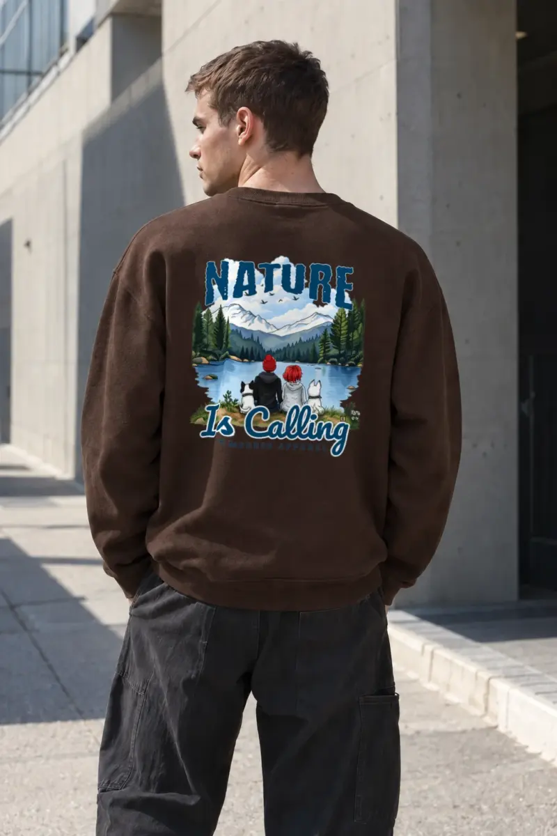 "Nature Is Calling" Heavy Blend Unisex Crewneck Sweatshirt | Gildan 18000