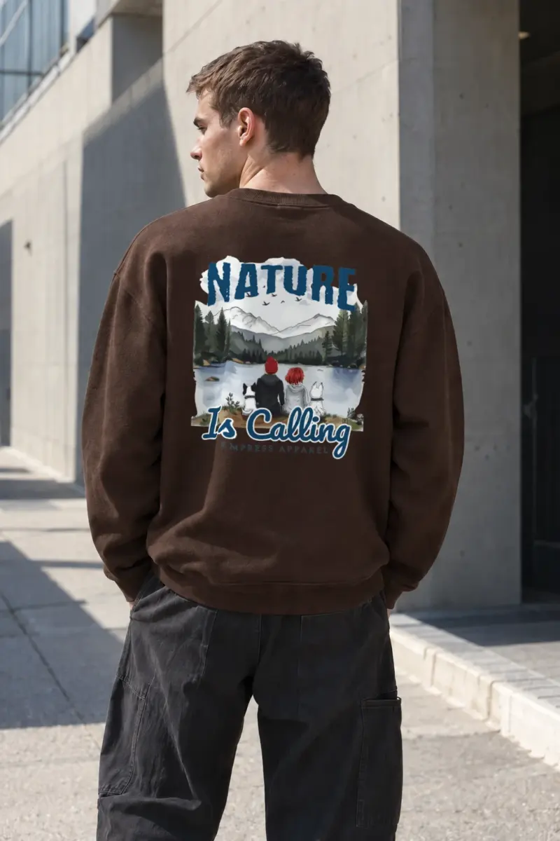 “Nature Is Calling” Heavy Blend Unisex Crewneck Sweatshirt | Gildan 18000