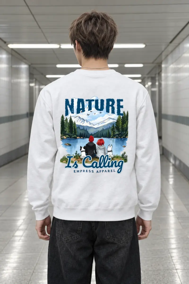 "Nature Is Calling" Heavy Blend Unisex Crewneck Sweatshirt
