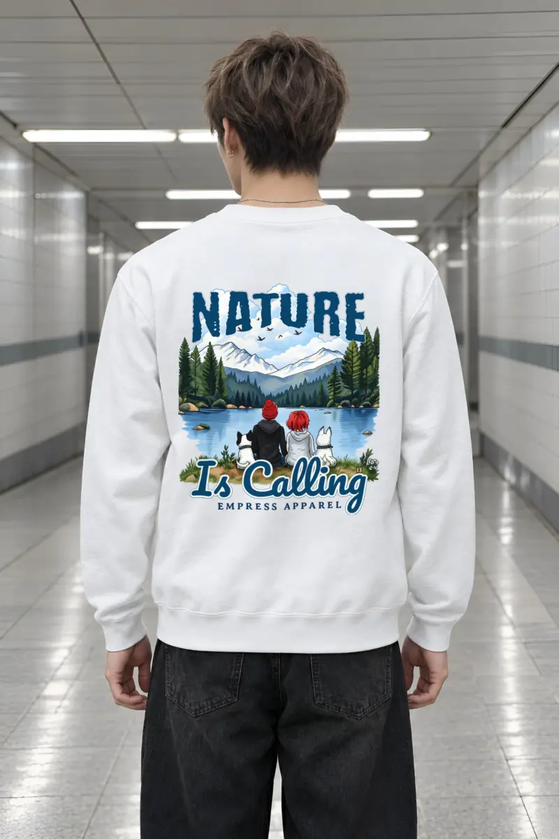 "Nature Is Calling" Heavy Blend Unisex Crewneck Sweatshirt