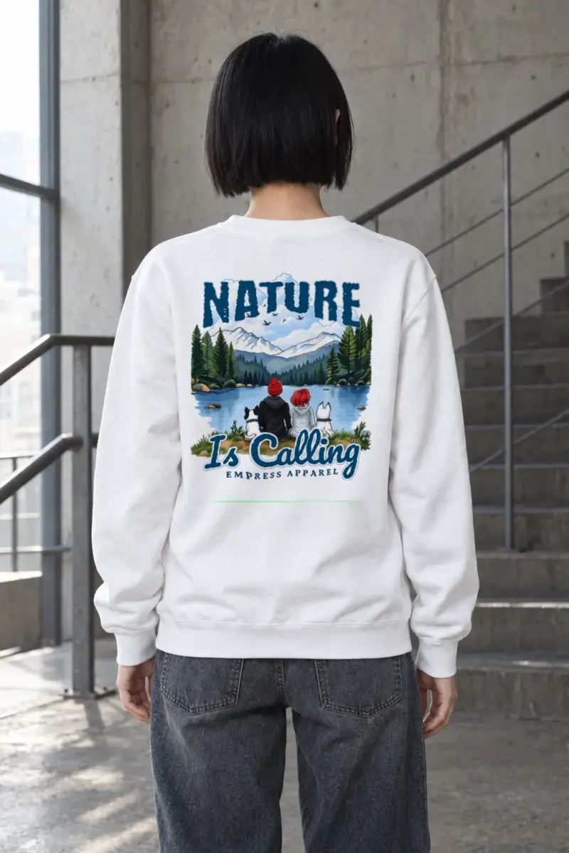 "Nature Is Calling" Heavy Blend Unisex Crewneck Sweatshirt | Gildan 18000