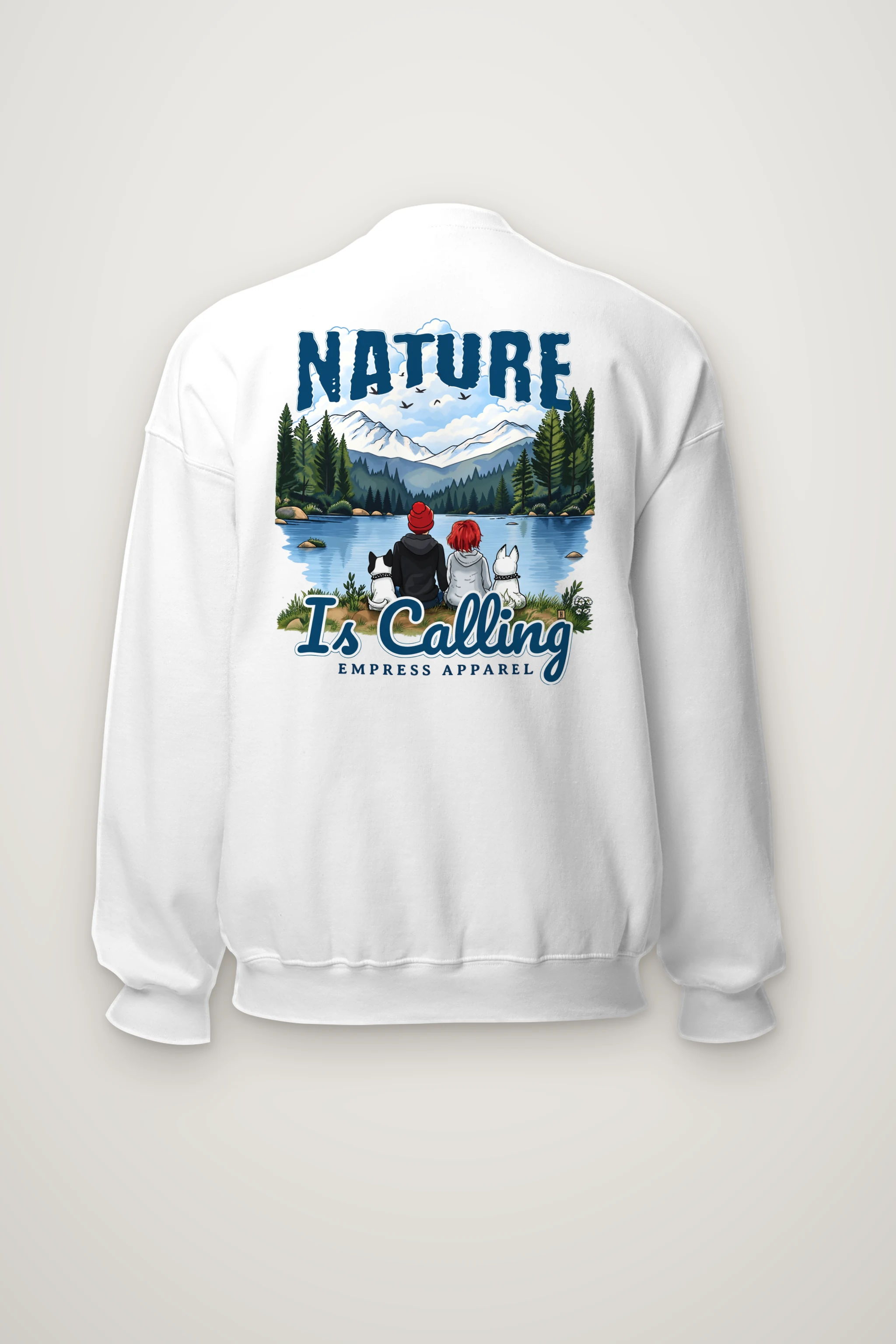 "Nature Is Calling" Heavy Blend Unisex Crewneck Sweatshirt