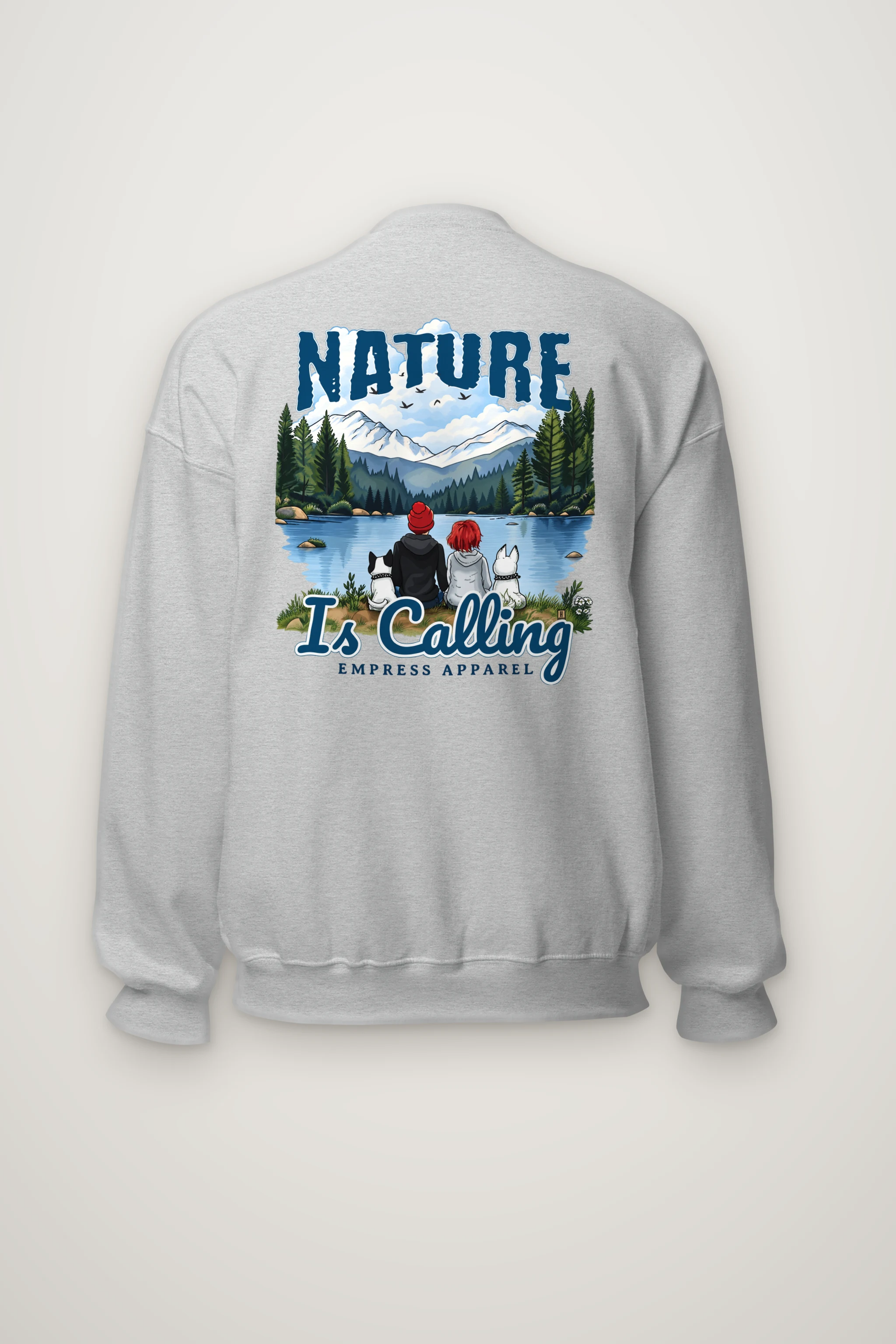 "Nature Is Calling" Heavy Blend Unisex Crewneck Sweatshirt