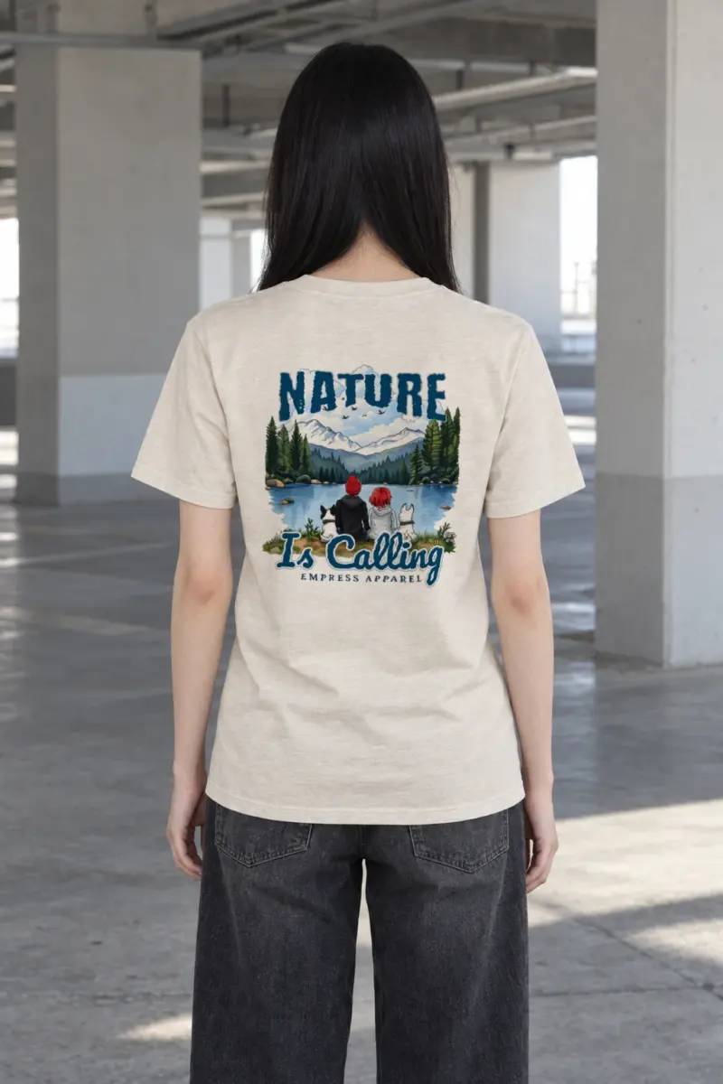 "Nature Is Calling" Heavyweight Unisex Crewneck T-shirt