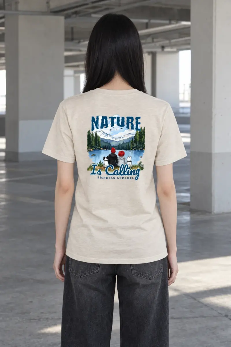 "Nature Is Calling" Heavyweight Unisex Crewneck T-shirt