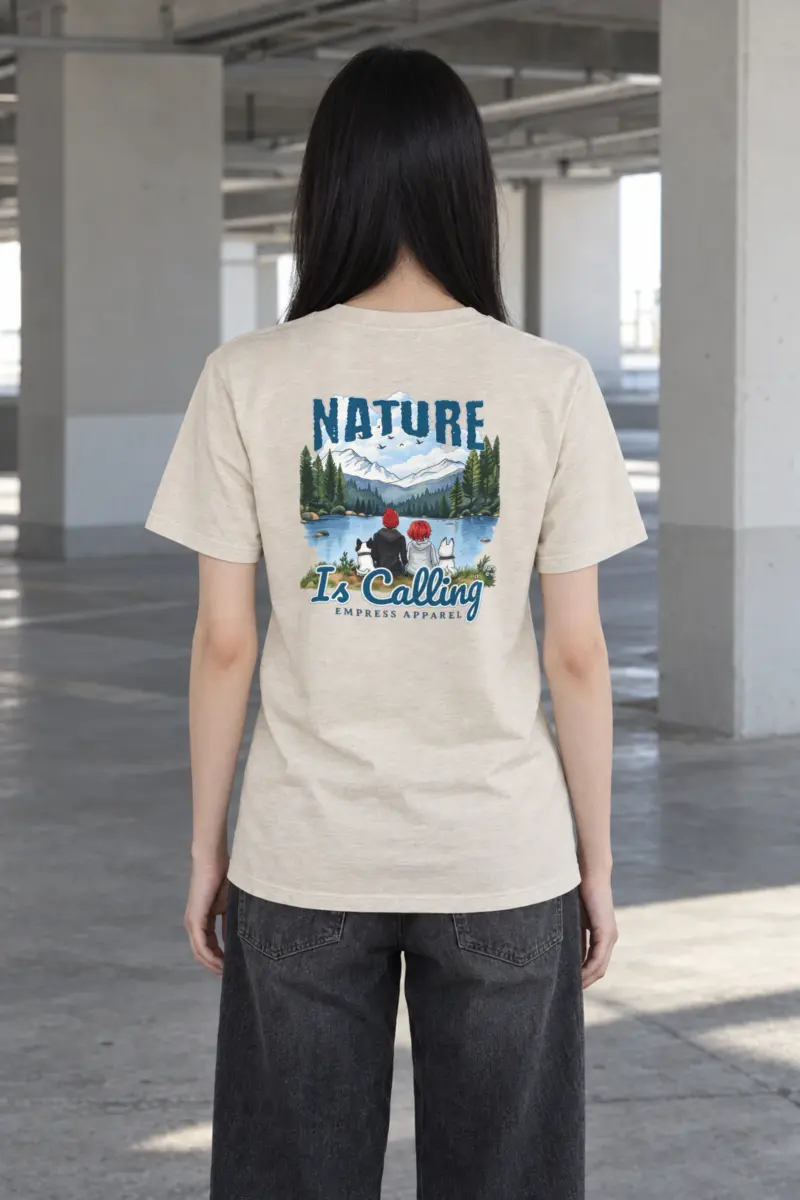 "Nature Is Calling" Heavyweight Unisex Crewneck T-shirt