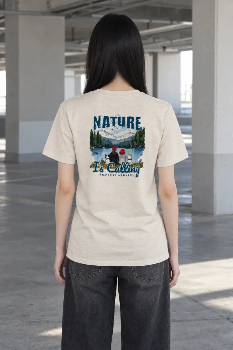 "Nature Is Calling" Heavyweight Unisex Crewneck T-shirt