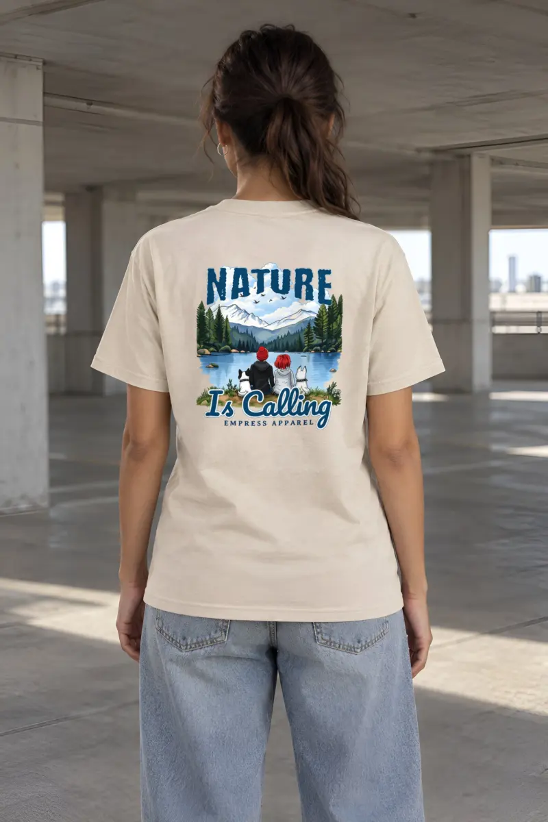 "Nature Is Calling" Heavyweight Unisex Crewneck T-shirt