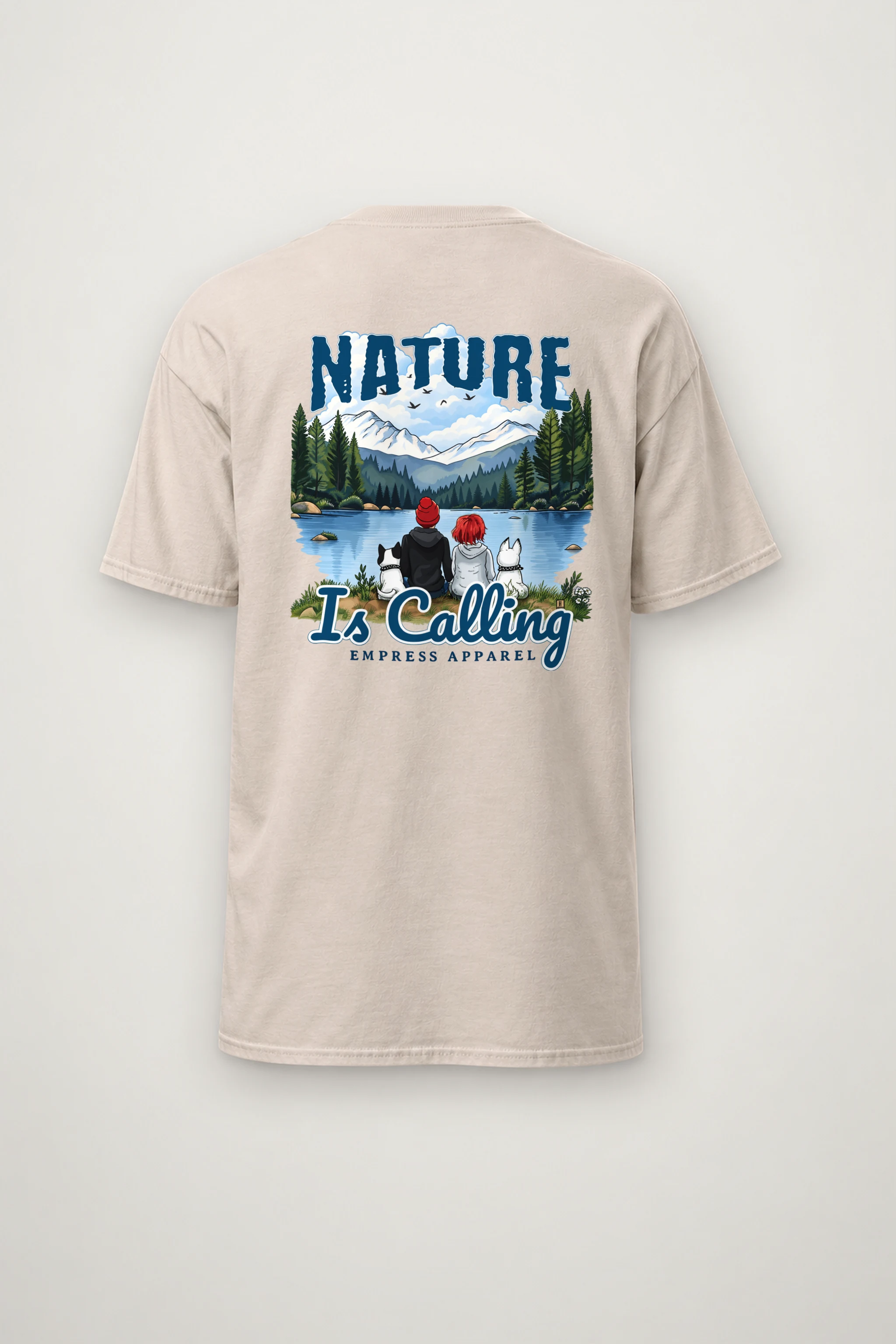 "Nature Is Calling" Heavyweight Unisex Crewneck T-shirt