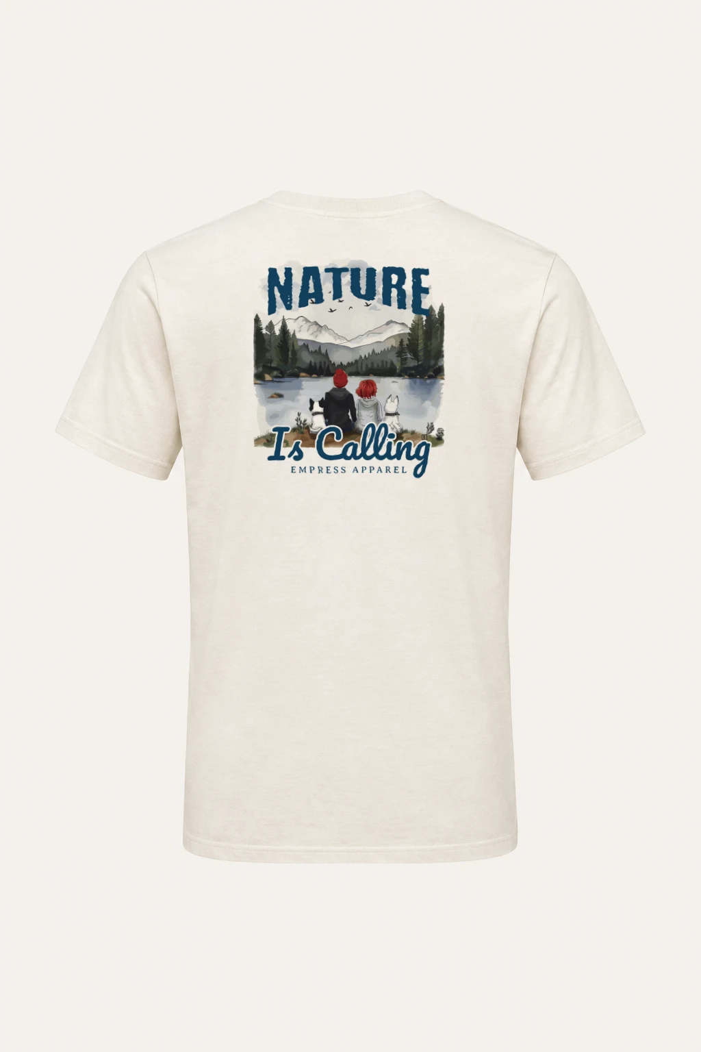 "Nature Is Calling" Heavyweight Unisex Crewneck T-shirt | Gildan 5000