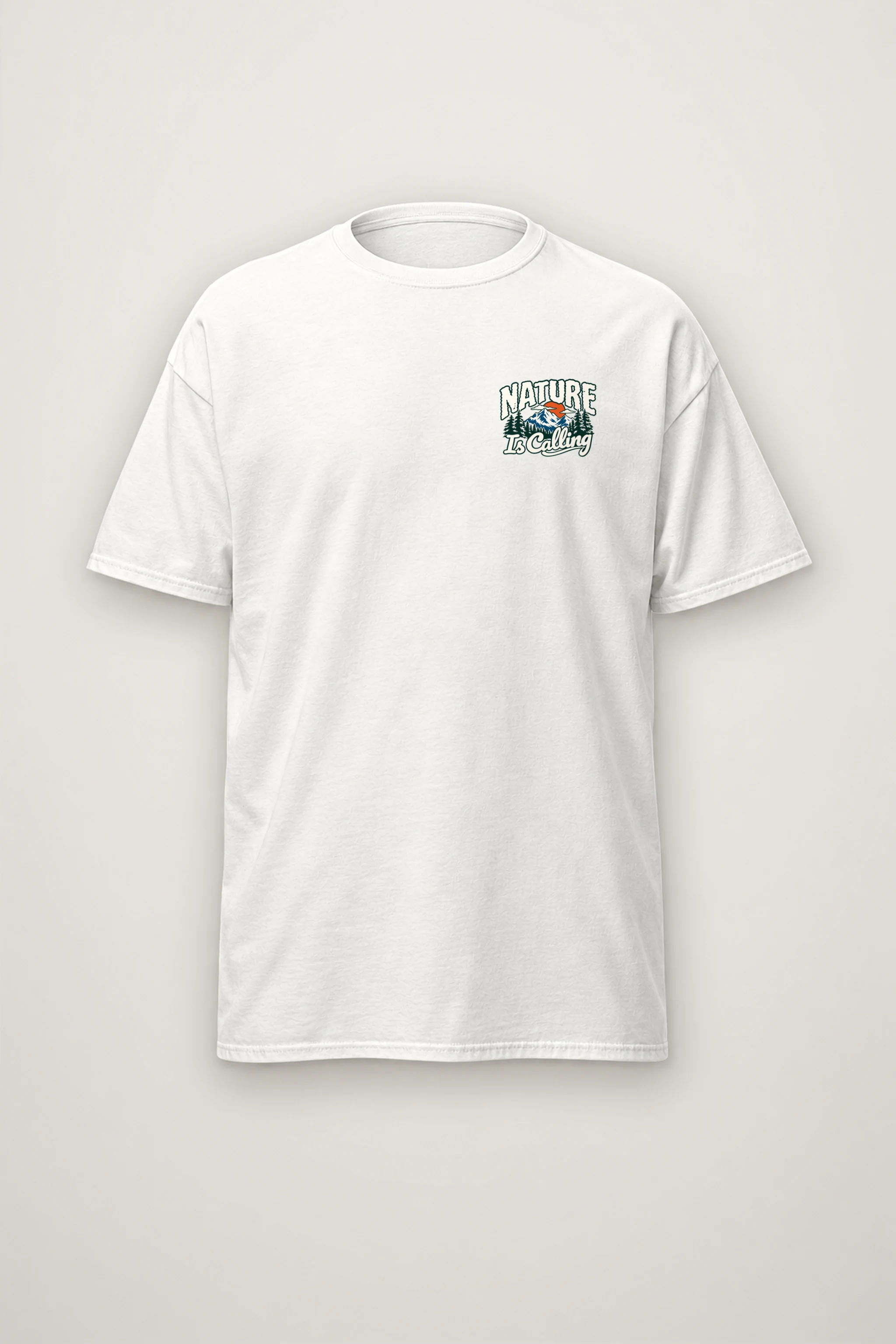 "Nature Is Calling" Heavyweight Unisex Crewneck T-shirt