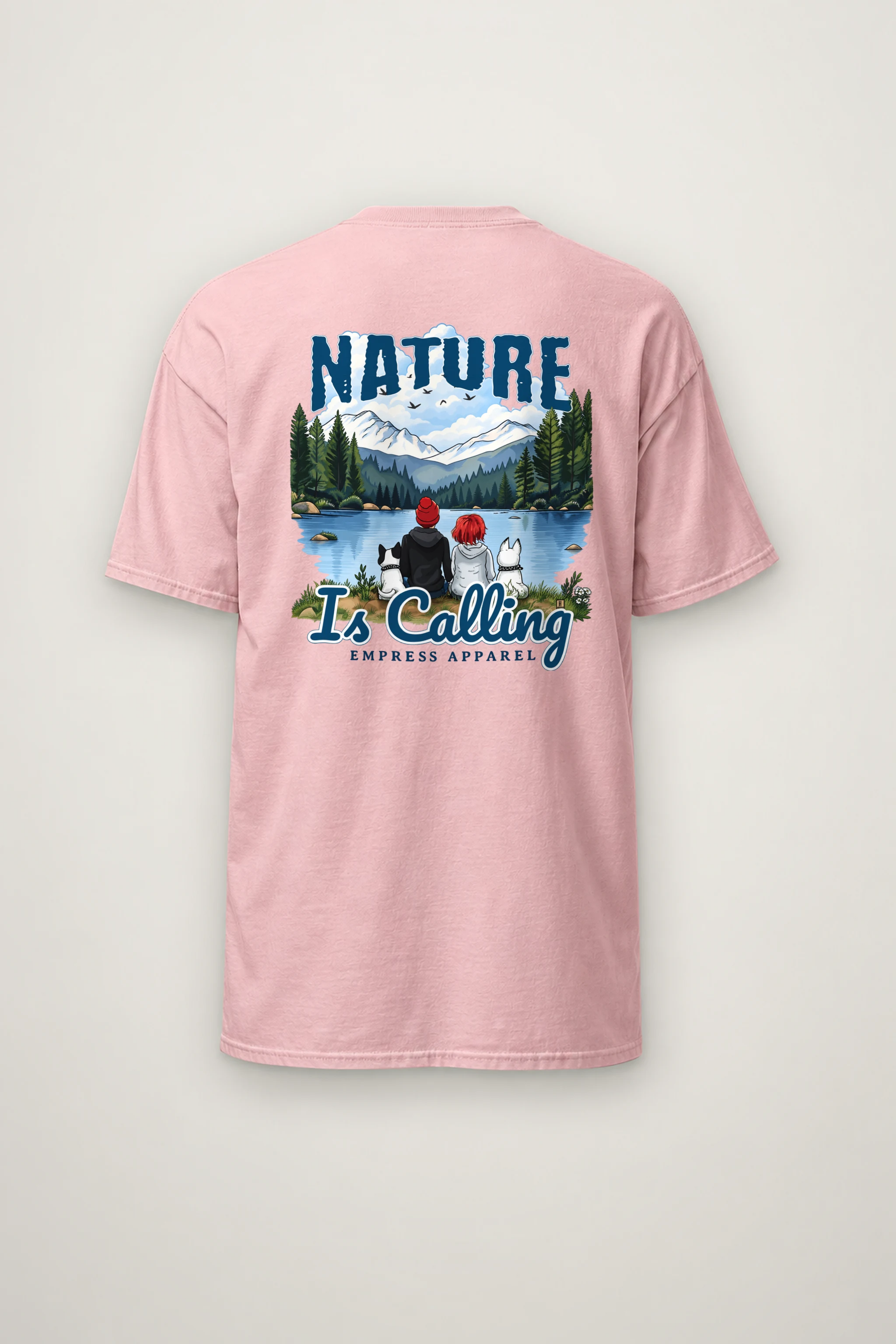 "Nature Is Calling" Heavyweight Unisex Crewneck T-shirt