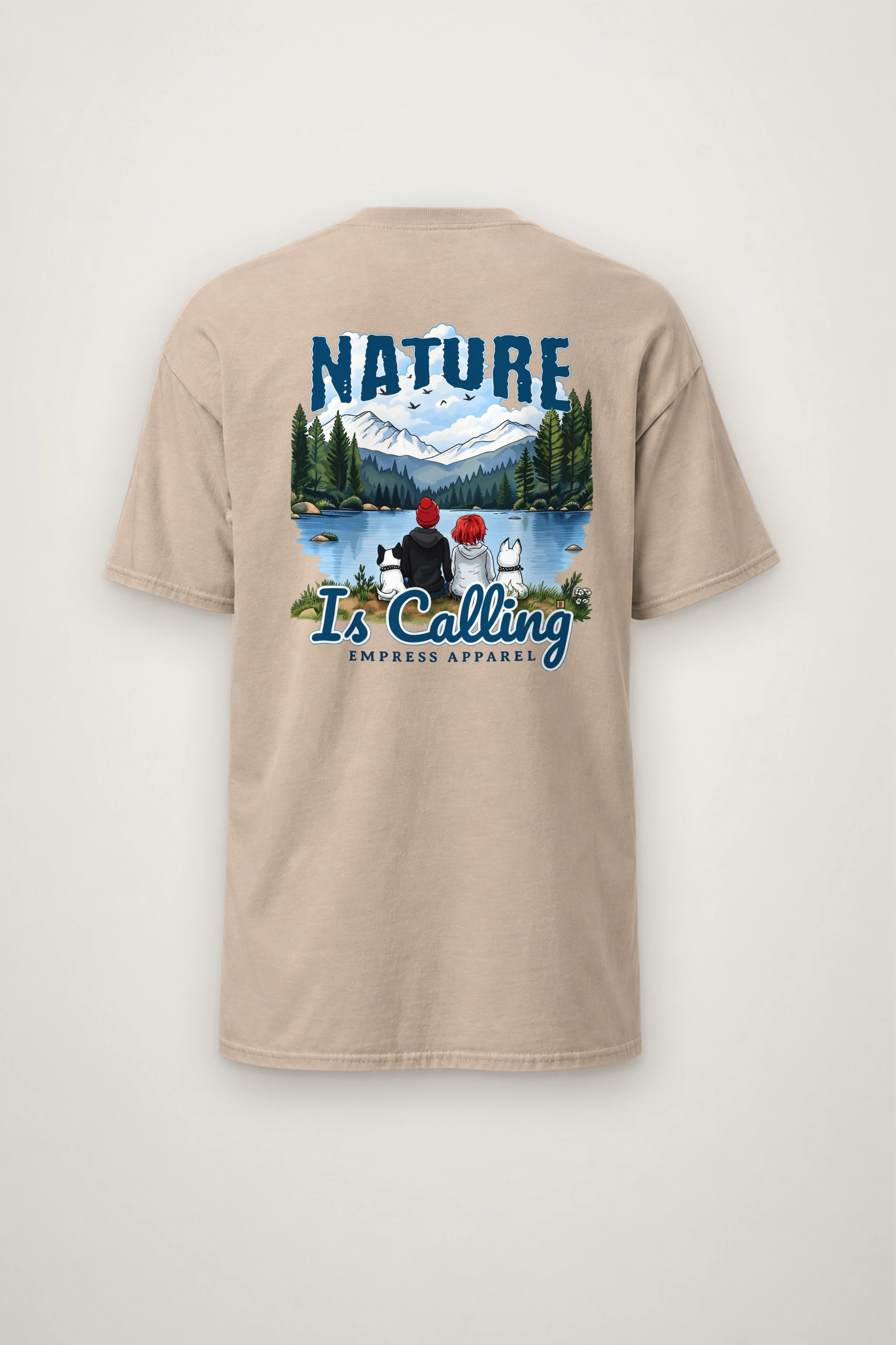 "Nature Is Calling" Heavyweight Unisex Crewneck T-shirt