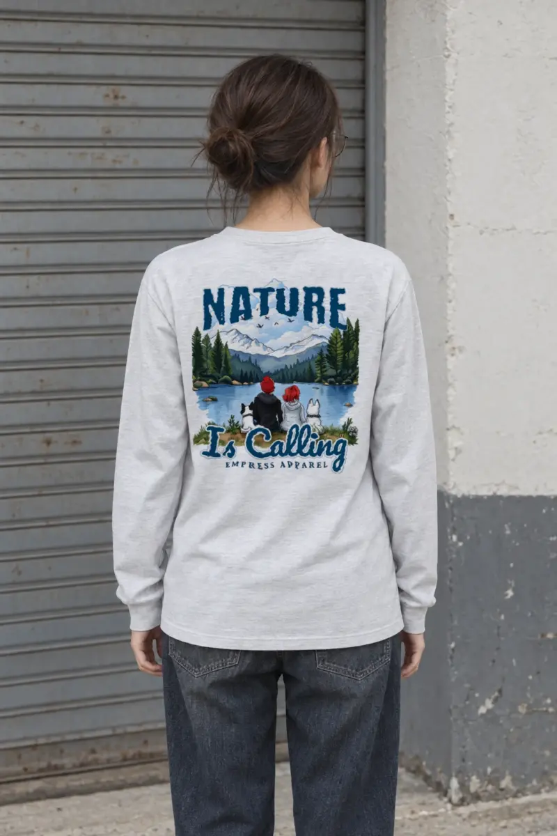 "Nature Is Calling" Unisex Longsleeve T-shirt | Gildan 2400