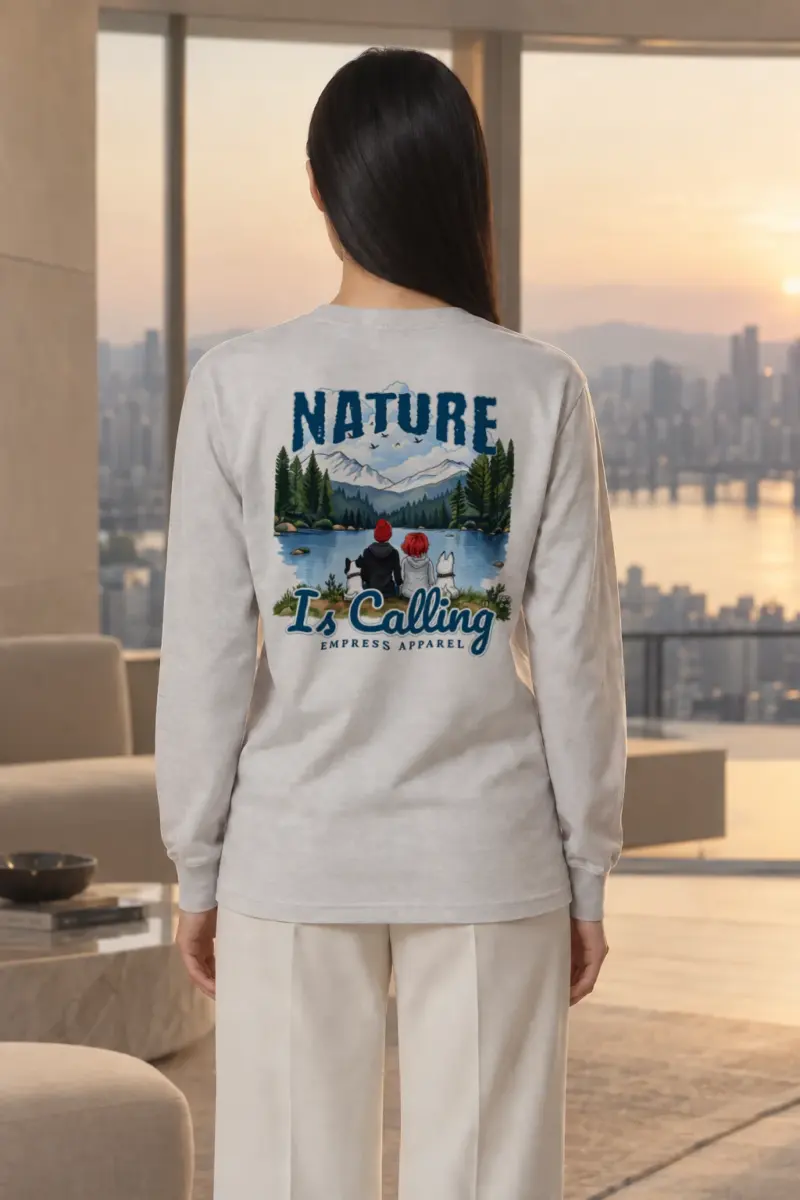 "Nature Is Calling" Unisex Longsleeve T-shirt | Gildan 2400