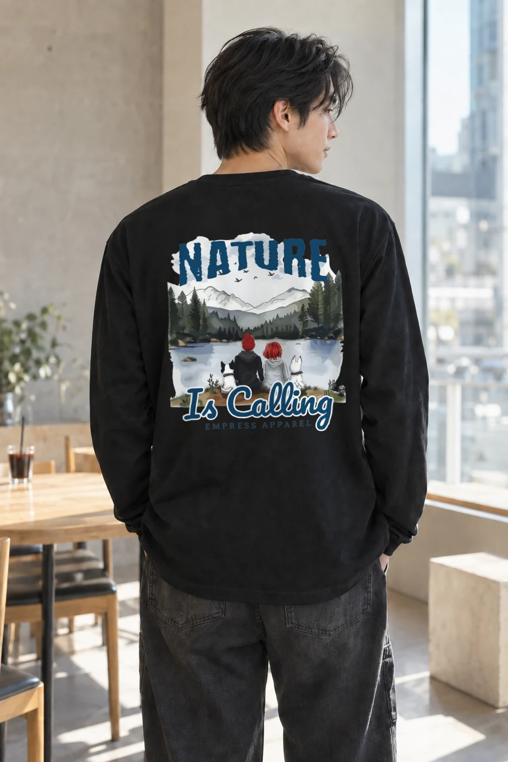 "Nature Is Calling" Unisex Longsleeve T-shirt | Gildan 2400