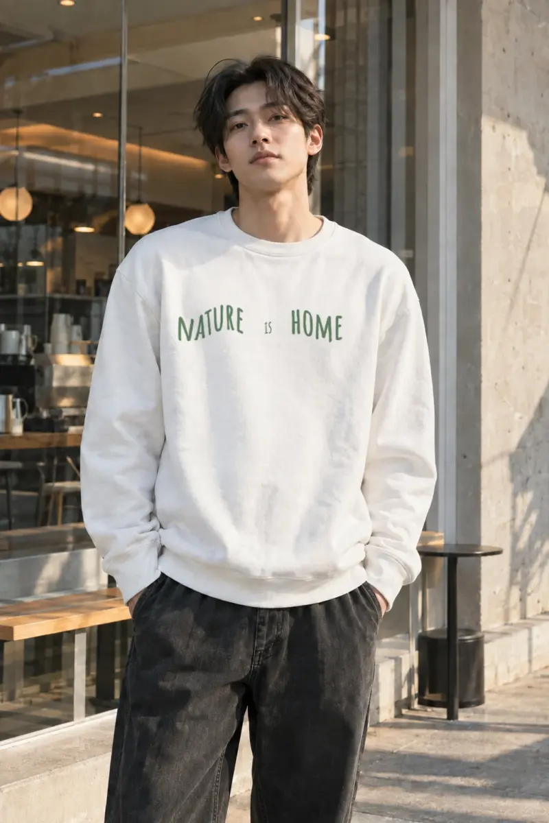 “Nature Is Home” Heavy Blend Unisex Crewneck Sweatshirt | Gildan 18000