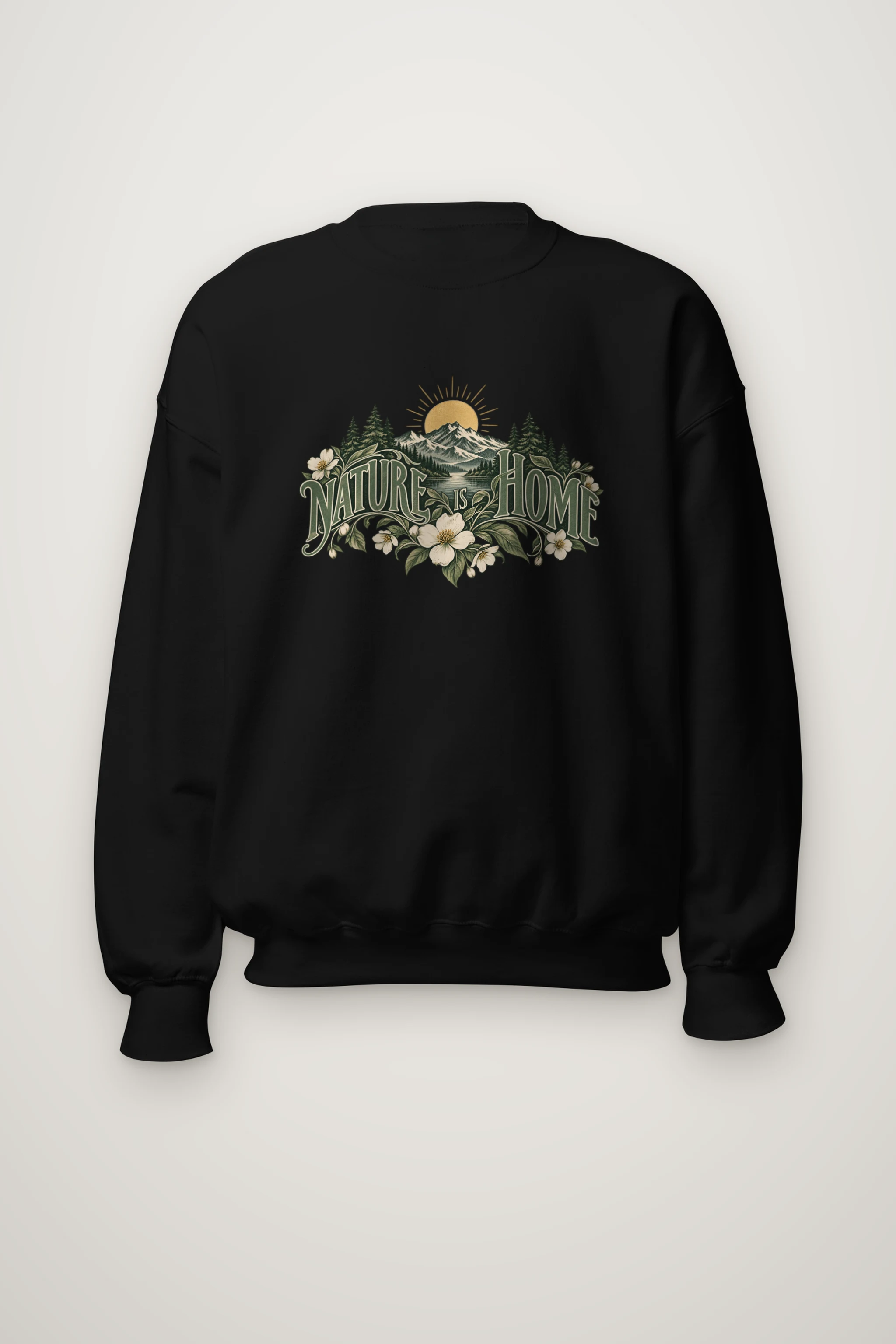 "Nature Is Home" Heavy Blend Unisex Crewneck Sweatshirt