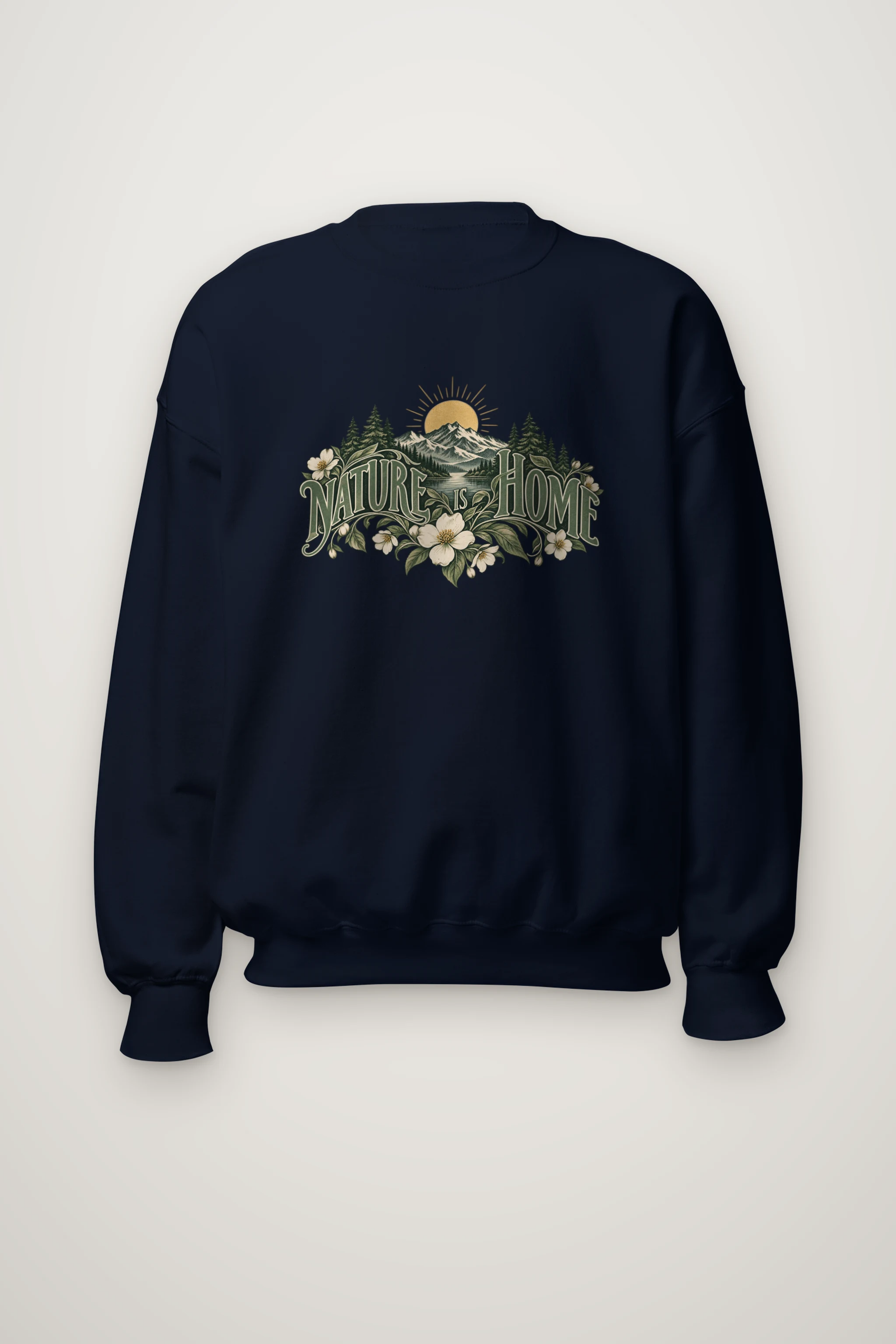 "Nature Is Home" Heavy Blend Unisex Crewneck Sweatshirt