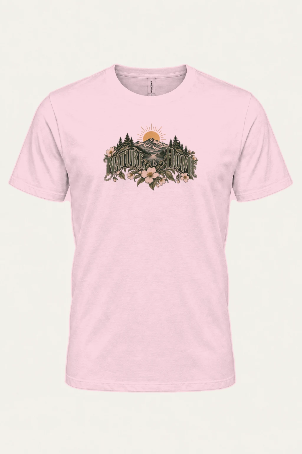 "Nature Is Home" Heavyweight Unisex Crewneck T-shirt | Gildan 5000