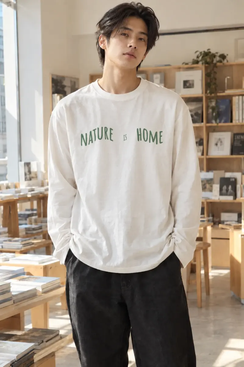 “Nature Is Home” Unisex Longsleeve T-shirt | Gildan 2400