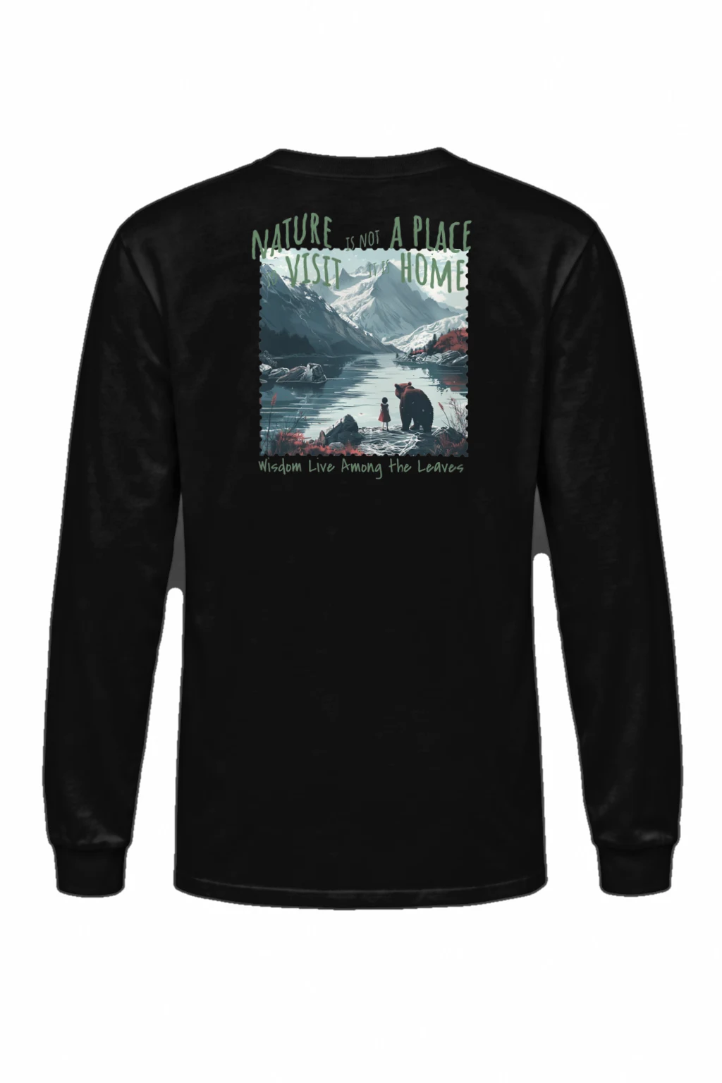 "Nature Is Home" Unisex Longsleeve T-shirt | Gildan 2400