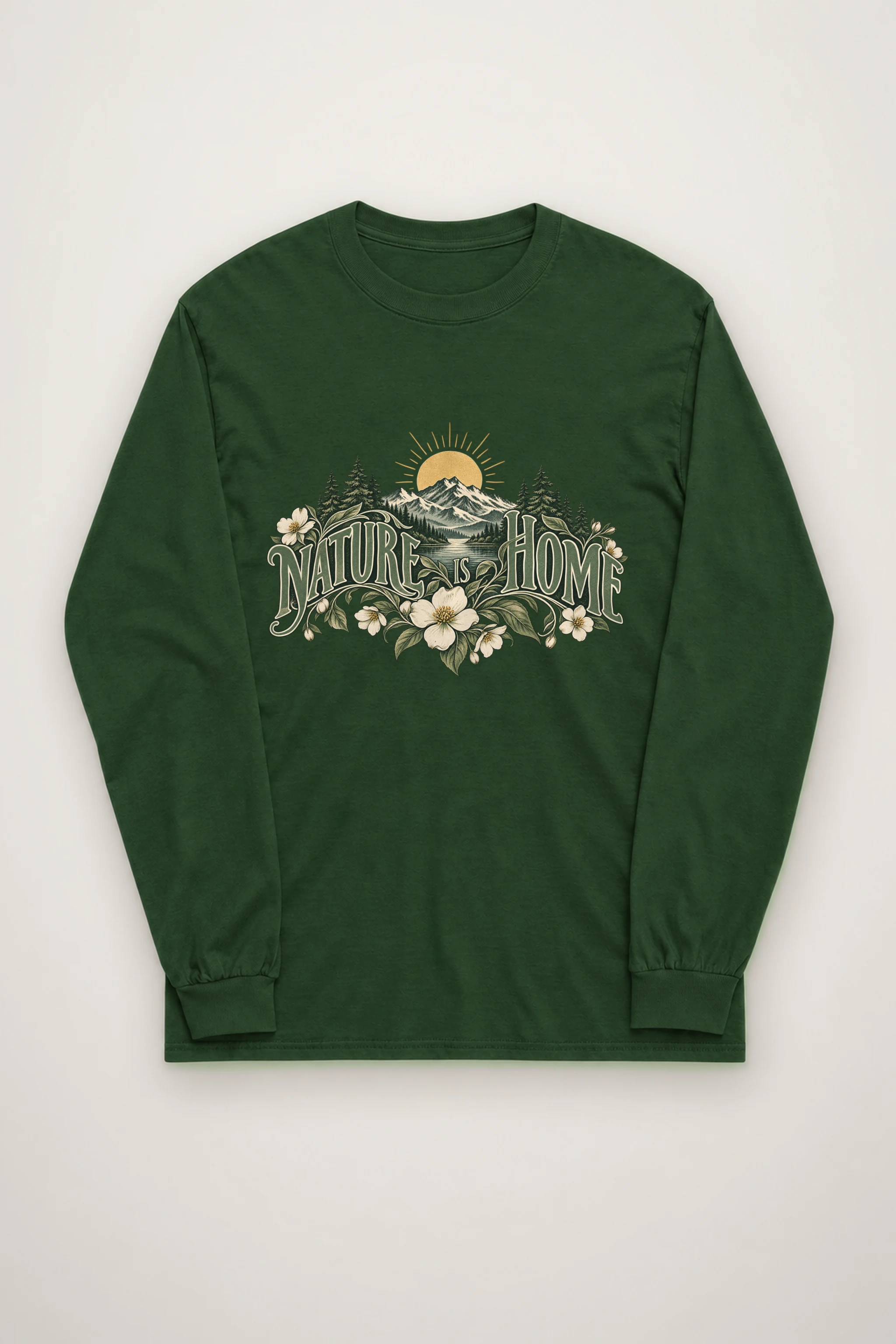 "Nature Is Home" Unisex Longsleeve T-shirt