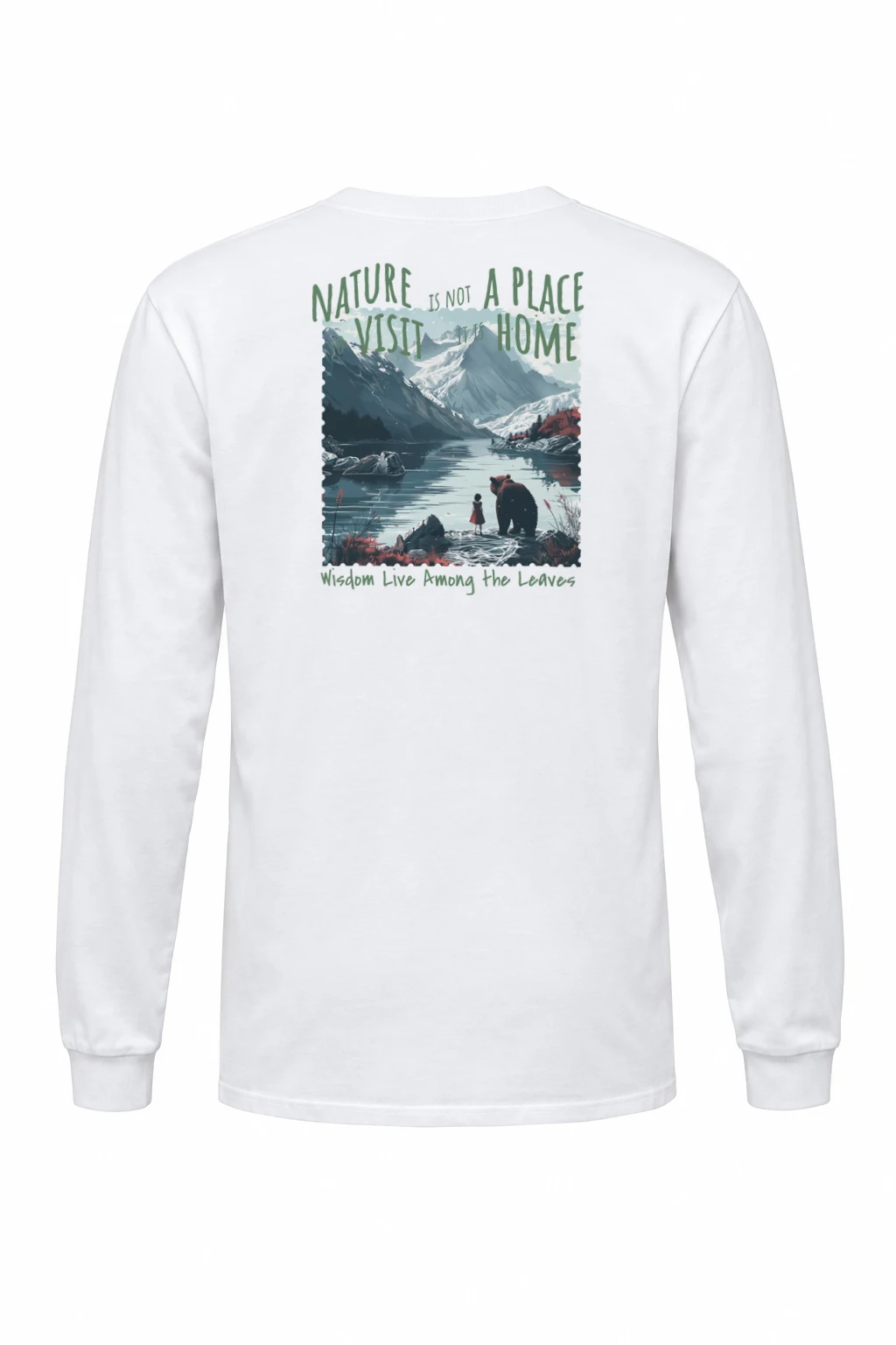 "Nature Is Home" Unisex Longsleeve T-shirt | Gildan 2400
