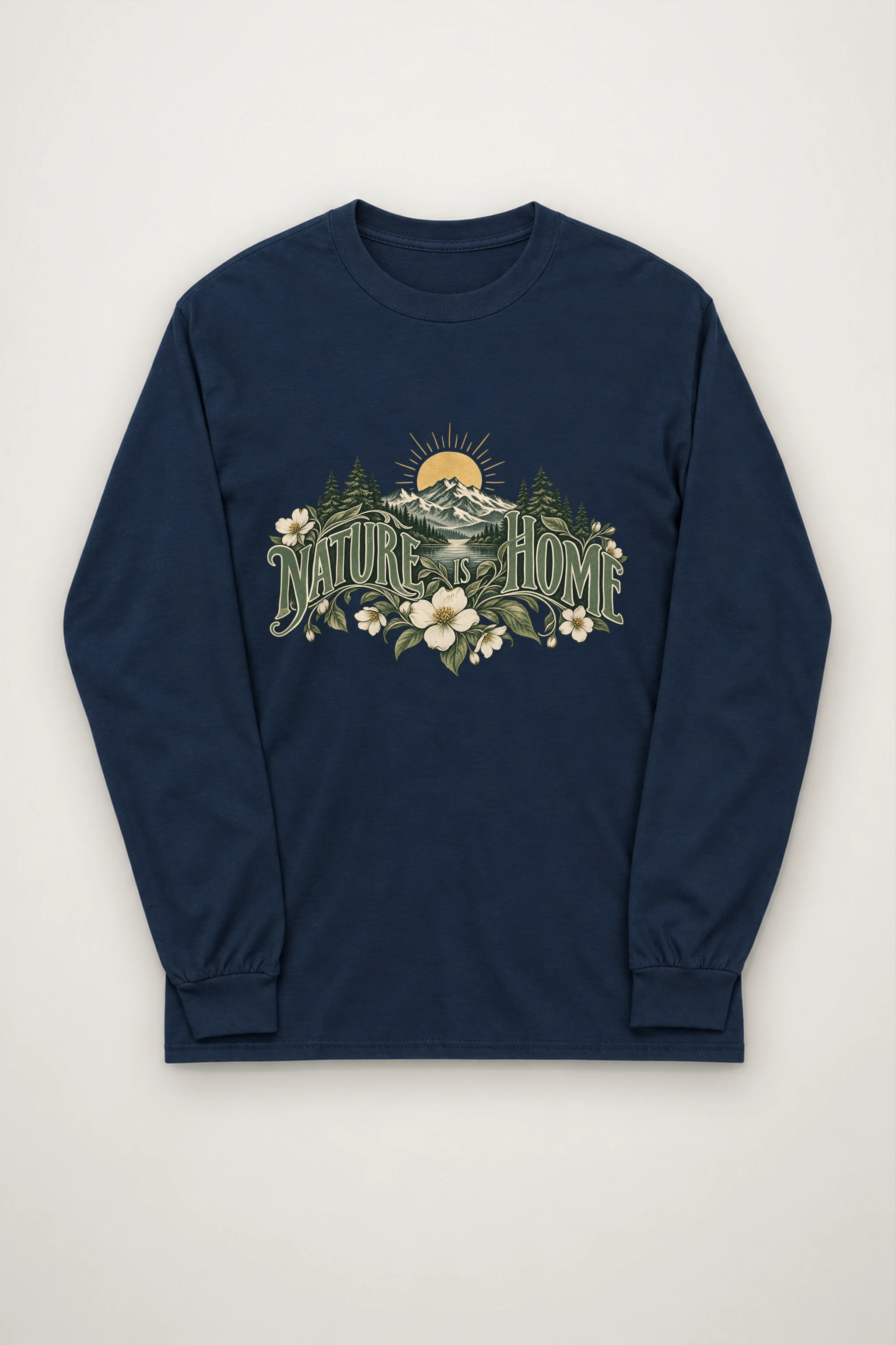 "Nature Is Home" Unisex Longsleeve T-shirt