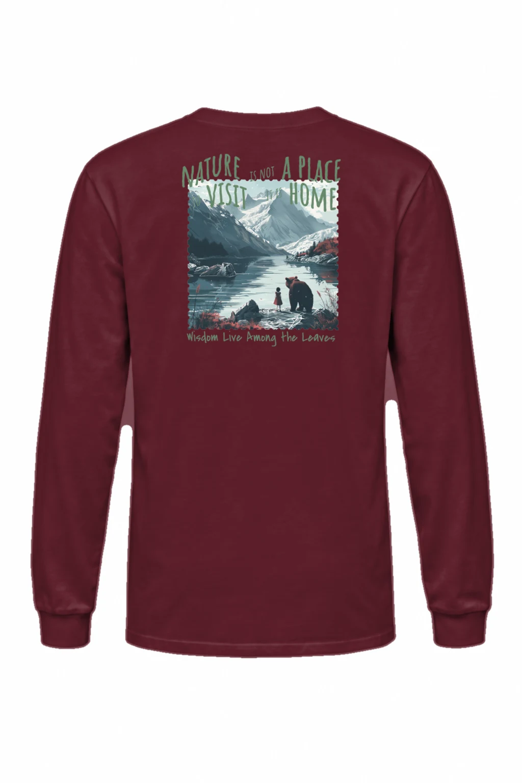 "Nature Is Home" Unisex Longsleeve T-shirt | Gildan 2400