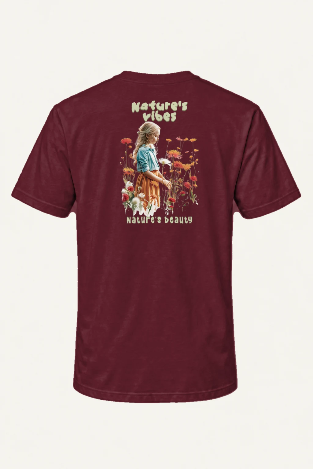 "Nature's Beauty" Heavyweight Unisex Crewneck T-shirt | Gildan 5000