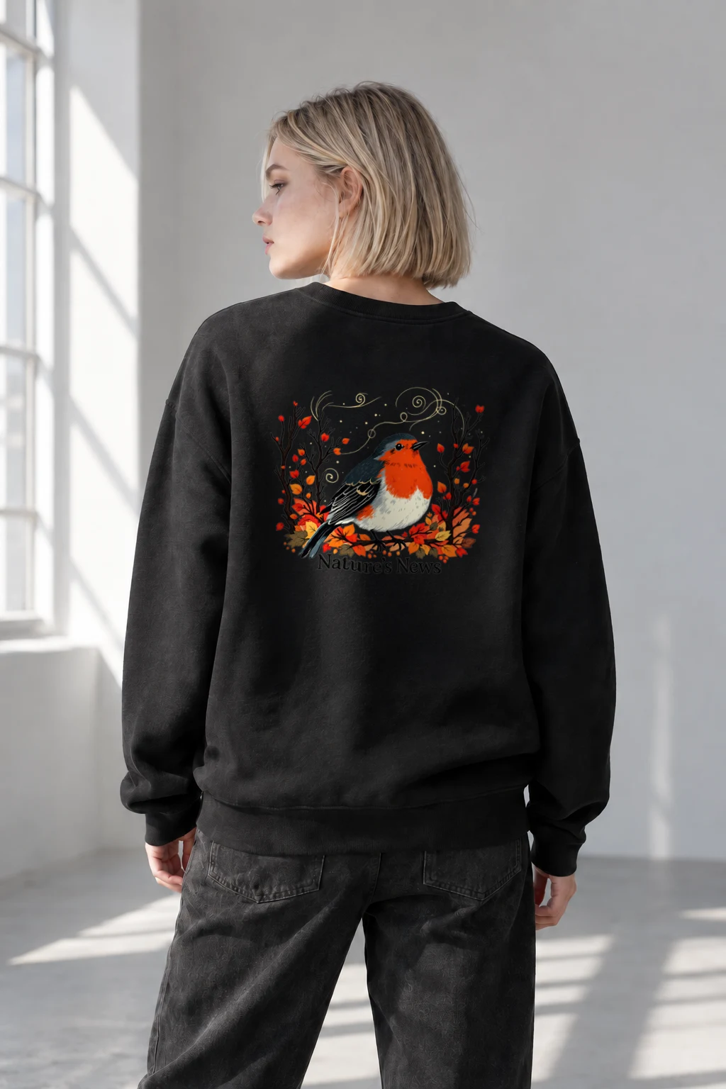 "Nature’s News" Heavy Blend Unisex Crewneck Sweatshirt | Gildan 18000