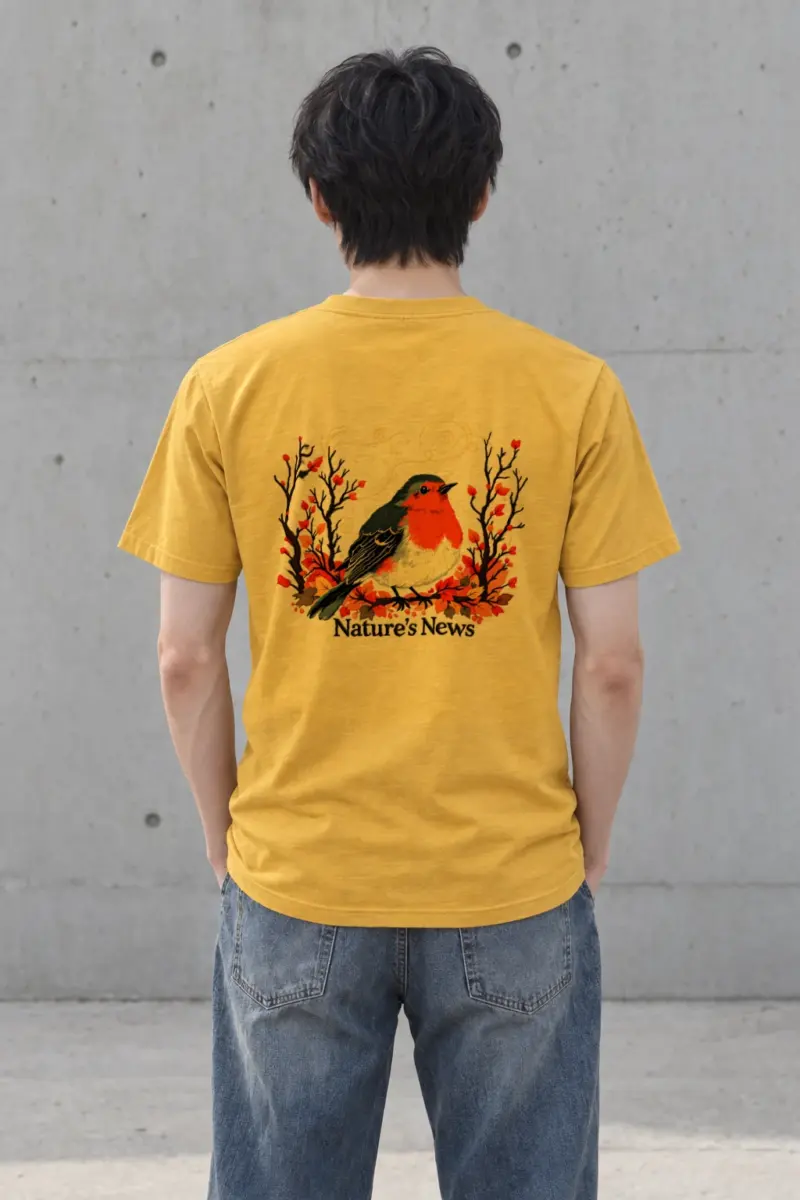 "Nature’s News" Heavyweight Unisex Crewneck T-shirt | Gildan 5000