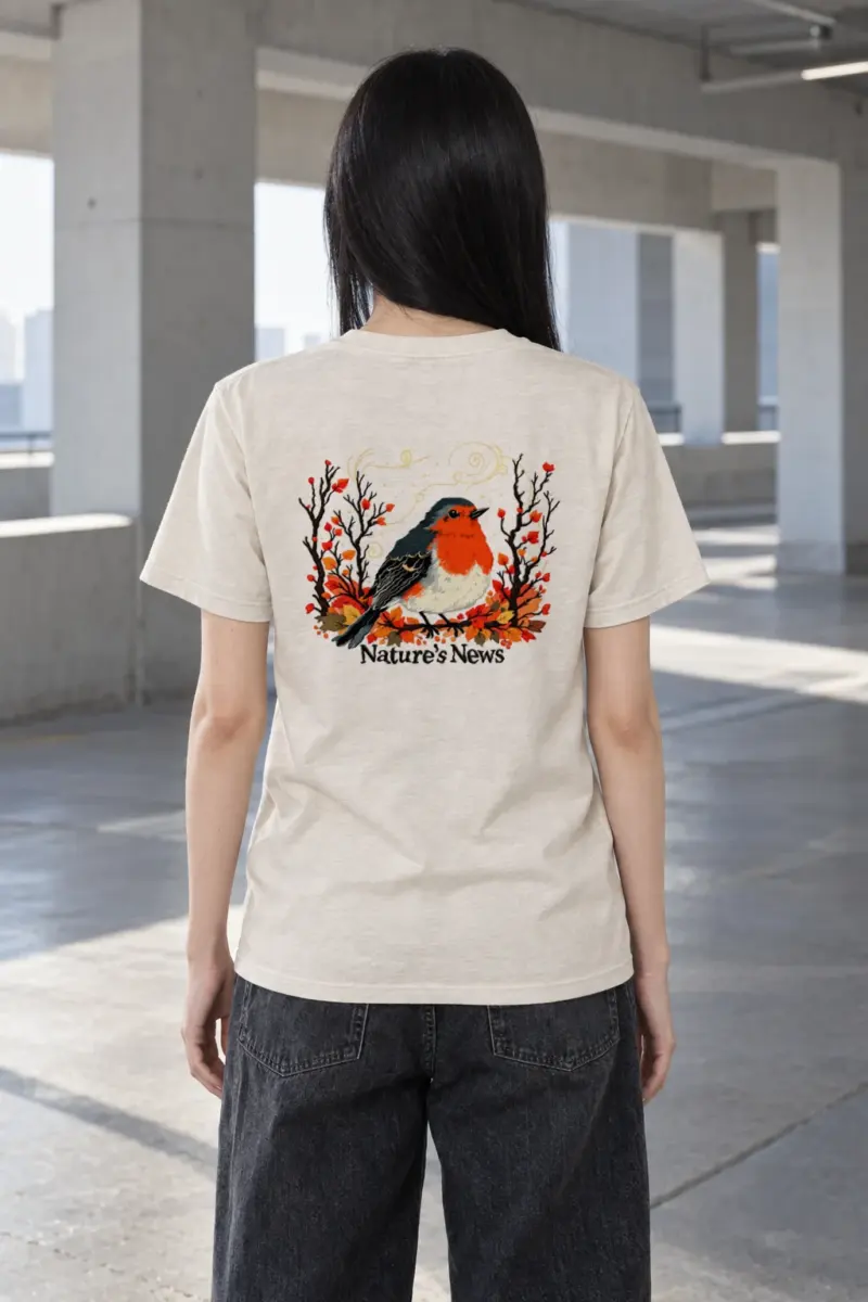 "Nature’s News" Heavyweight Unisex Crewneck T-shirt | Gildan 5000