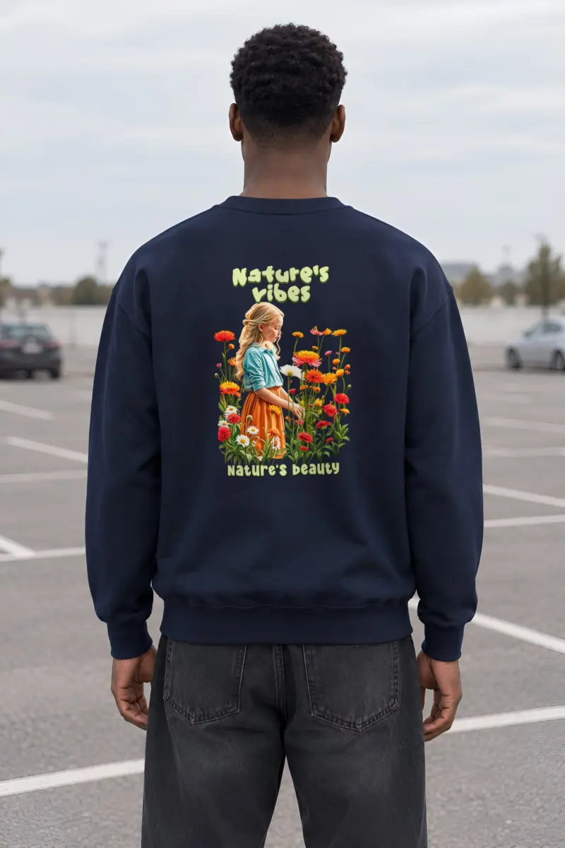 "Nature's Vibes" Heavy Blend Unisex Crewneck Sweatshirt