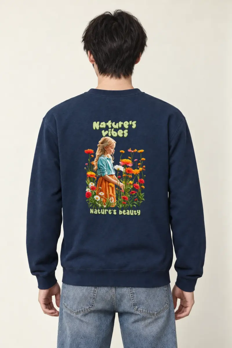 "Nature's Vibes" Heavy Blend Unisex Crewneck Sweatshirt
