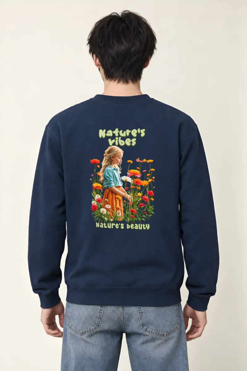 "Nature's Vibes" Heavy Blend Unisex Crewneck Sweatshirt