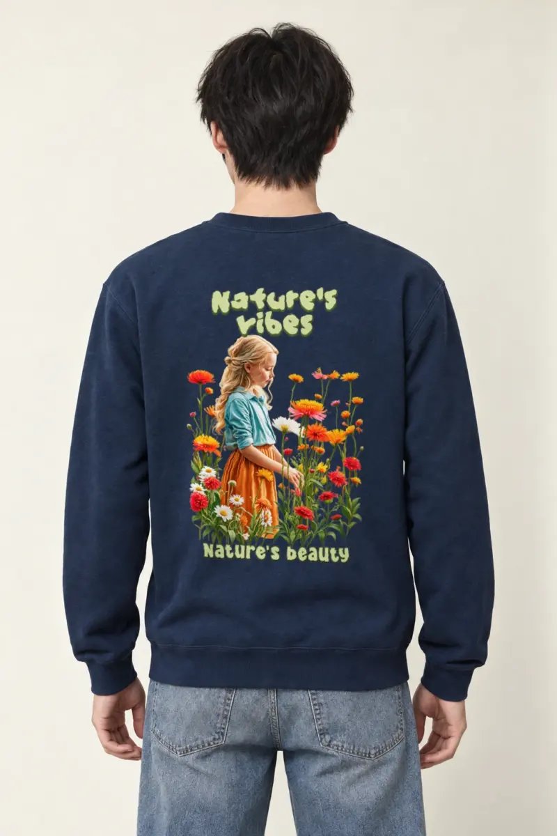 "Nature's Vibes" Heavy Blend Unisex Crewneck Sweatshirt
