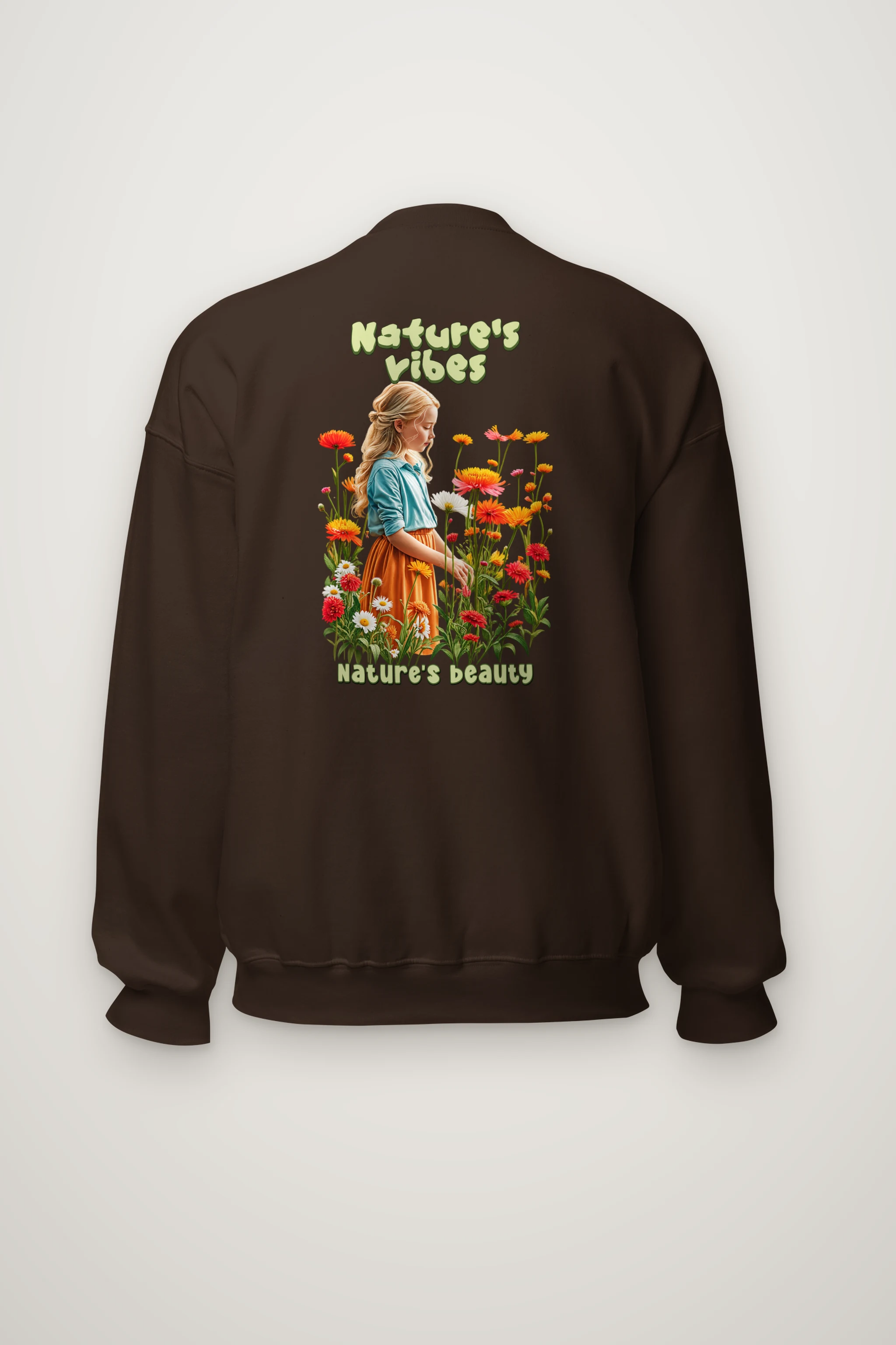"Nature's Vibes" Heavy Blend Unisex Crewneck Sweatshirt