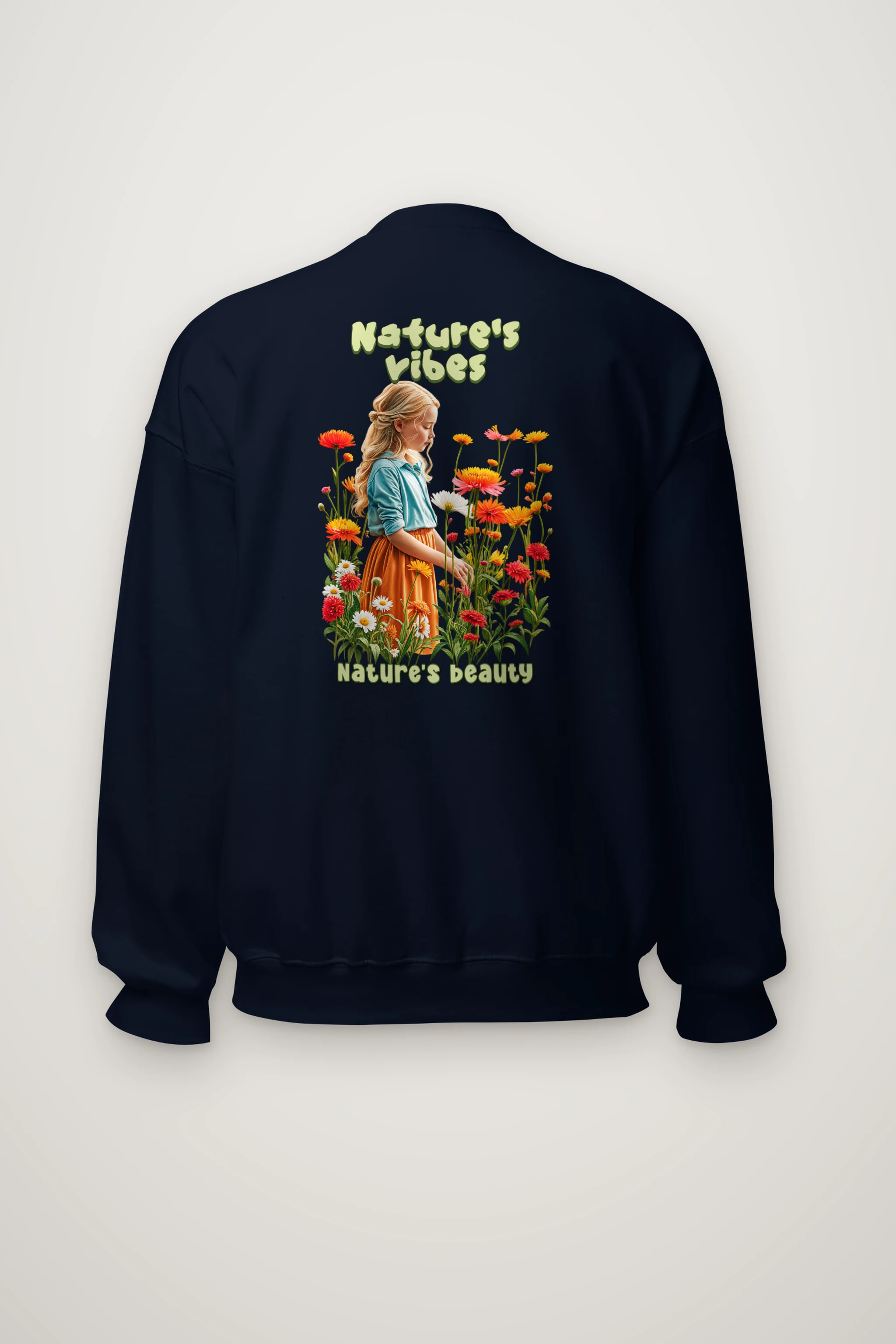 "Nature's Vibes" Heavy Blend Unisex Crewneck Sweatshirt