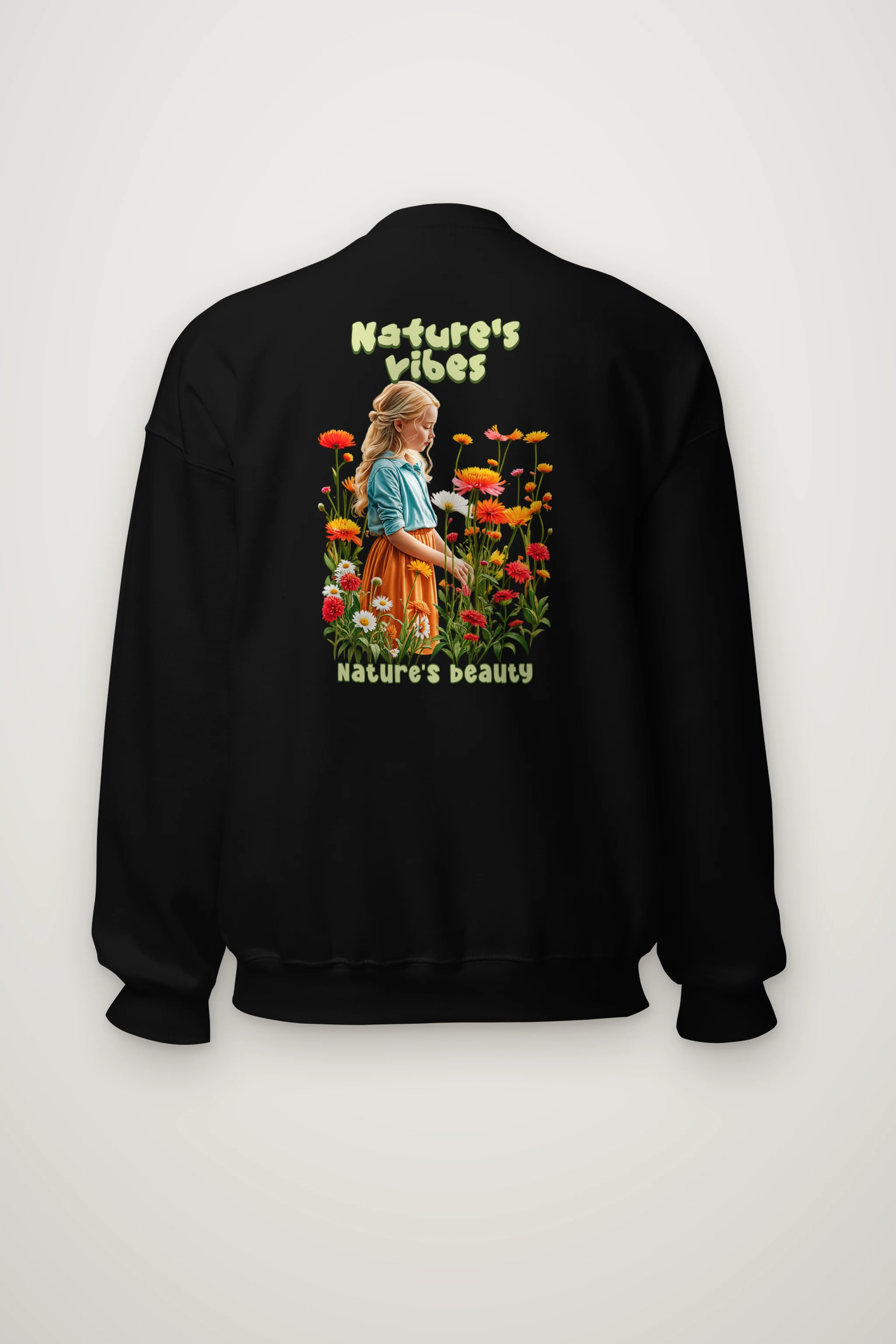 "Nature's Vibes" Heavy Blend Unisex Crewneck Sweatshirt