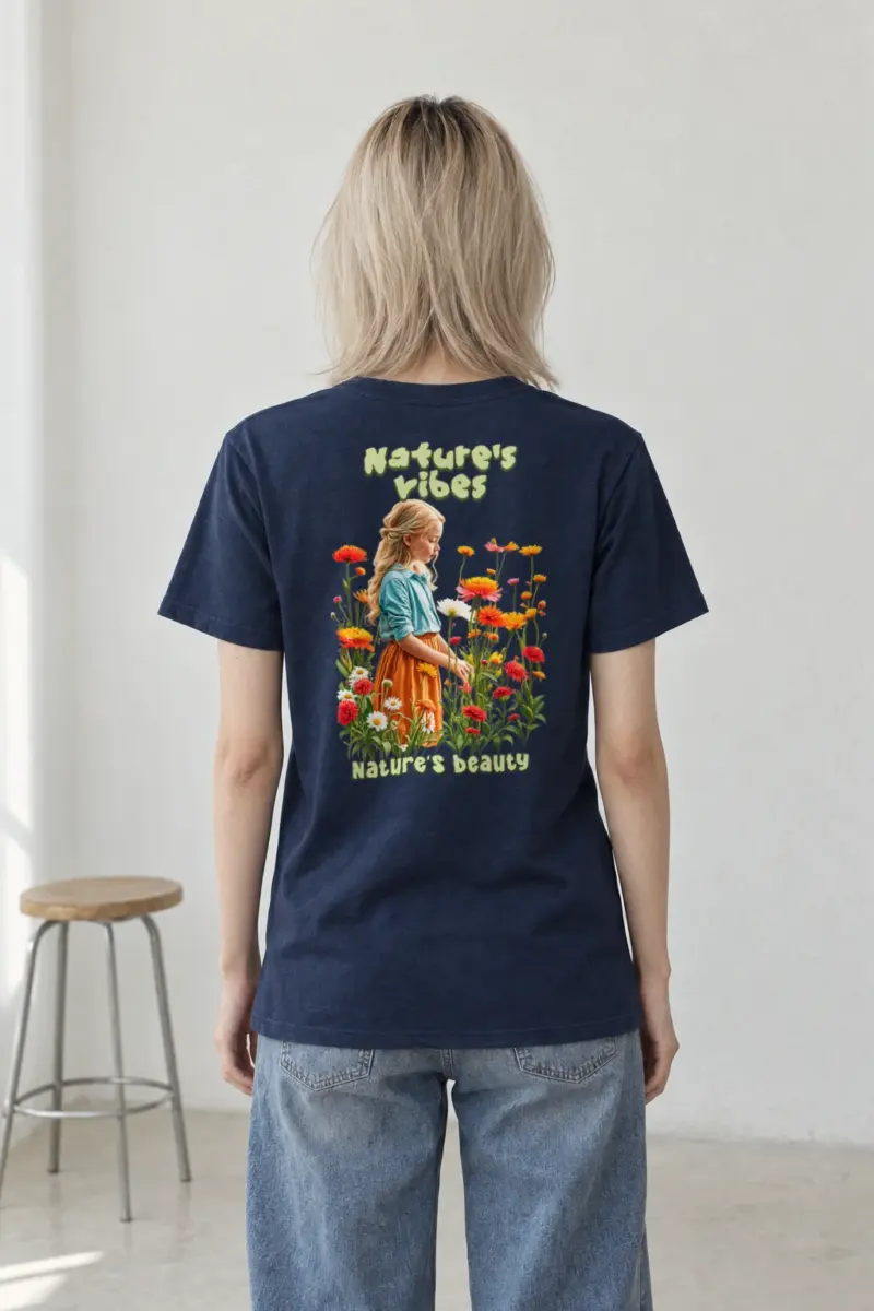 "Nature's Vibes" Heavyweight Unisex Crewneck T-shirt | Gildan 5000