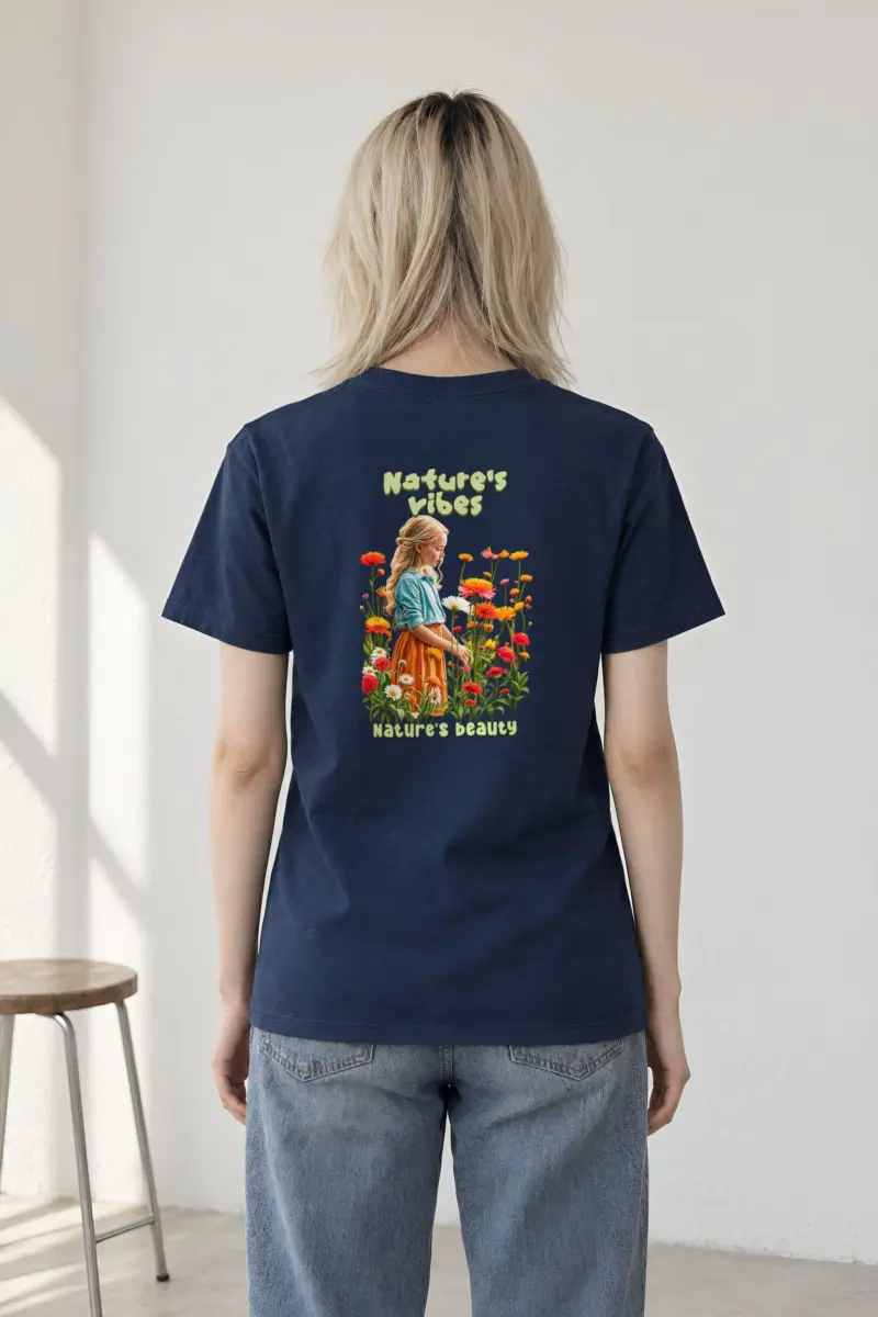 "Nature's Vibes" Heavyweight Unisex Crewneck T-shirt