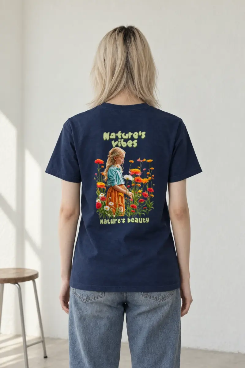 "Nature's Vibes" Heavyweight Unisex Crewneck T-shirt