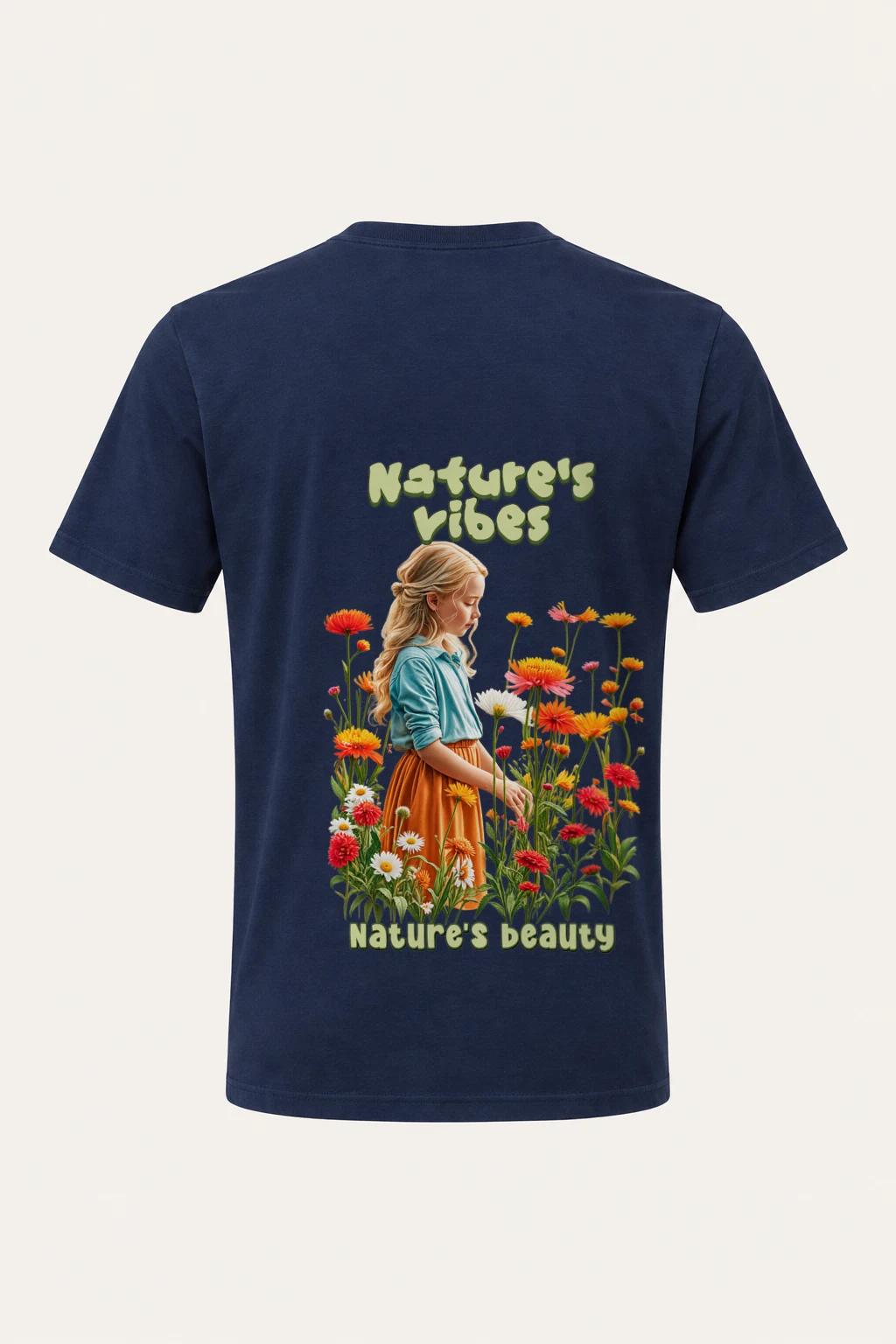 "Nature's Vibes" Heavyweight Unisex Crewneck T-shirt | Gildan 5000