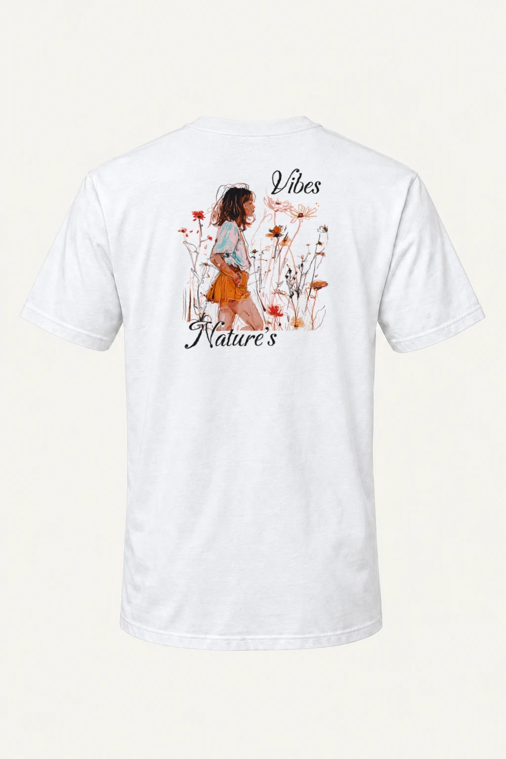 "Nature's Vibes" Heavyweight Unisex Crewneck T-shirt | Gildan 5000