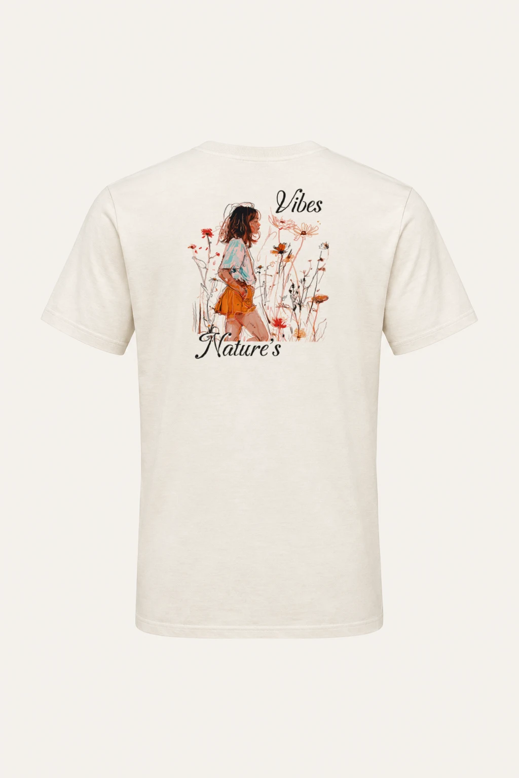 "Nature's Vibes" Heavyweight Unisex Crewneck T-shirt | Gildan 5000