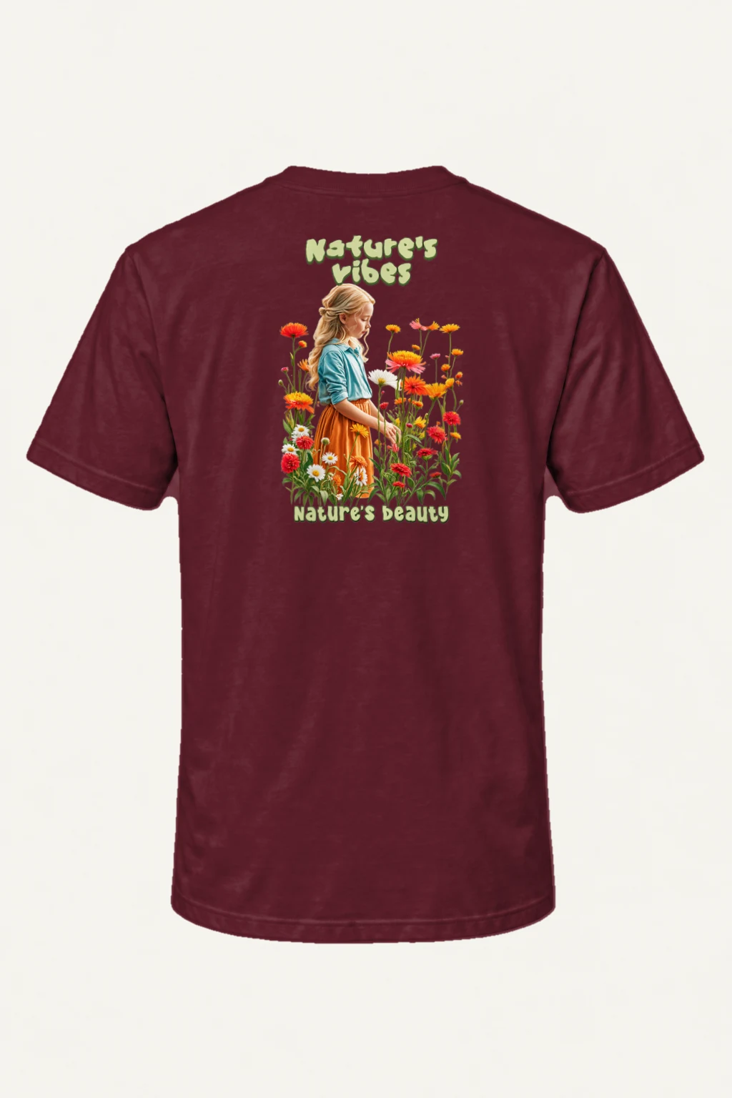 "Nature's Vibes" Heavyweight Unisex Crewneck T-shirt | Gildan 5000