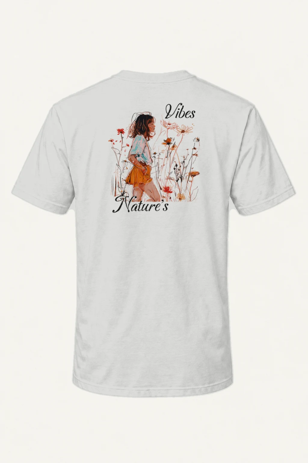 "Nature's Vibes" Heavyweight Unisex Crewneck T-shirt | Gildan 5000